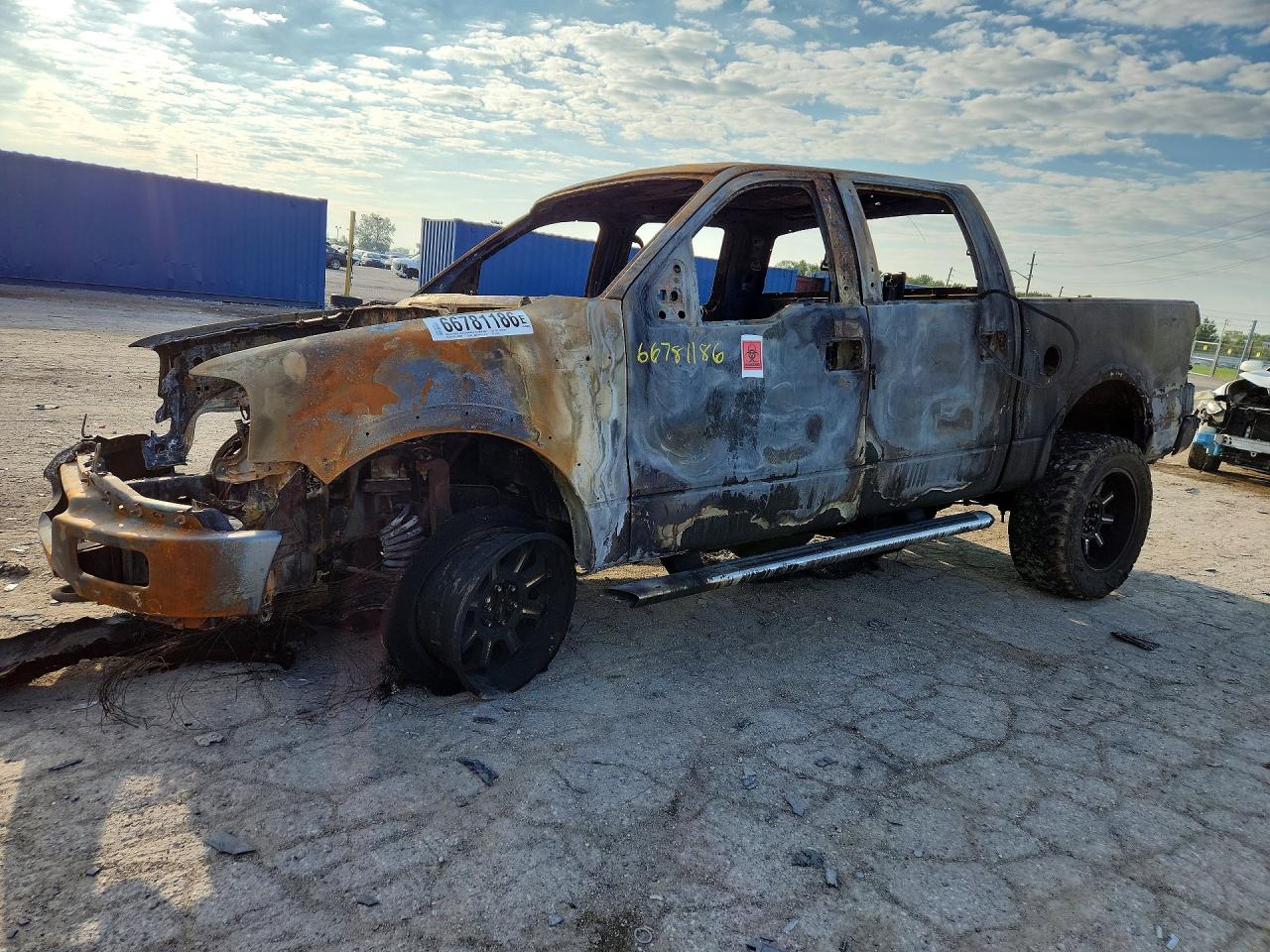 2004 Ford F150 Supercrew Burn vin: 1FTPW14534FA14616