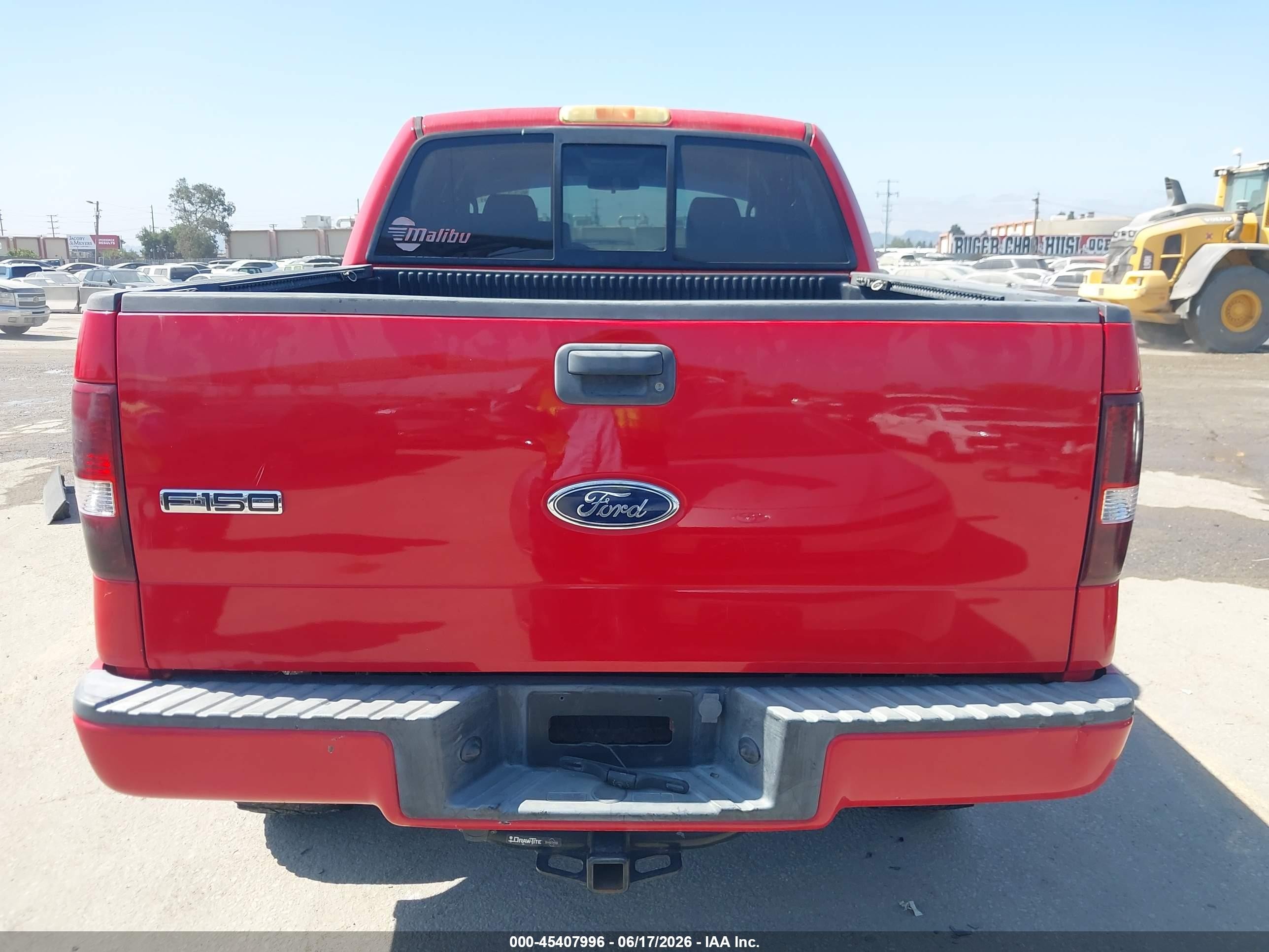2004 Ford F-150 Fx4/lariat/xlt Red vin: 1FTPW14534KA08452