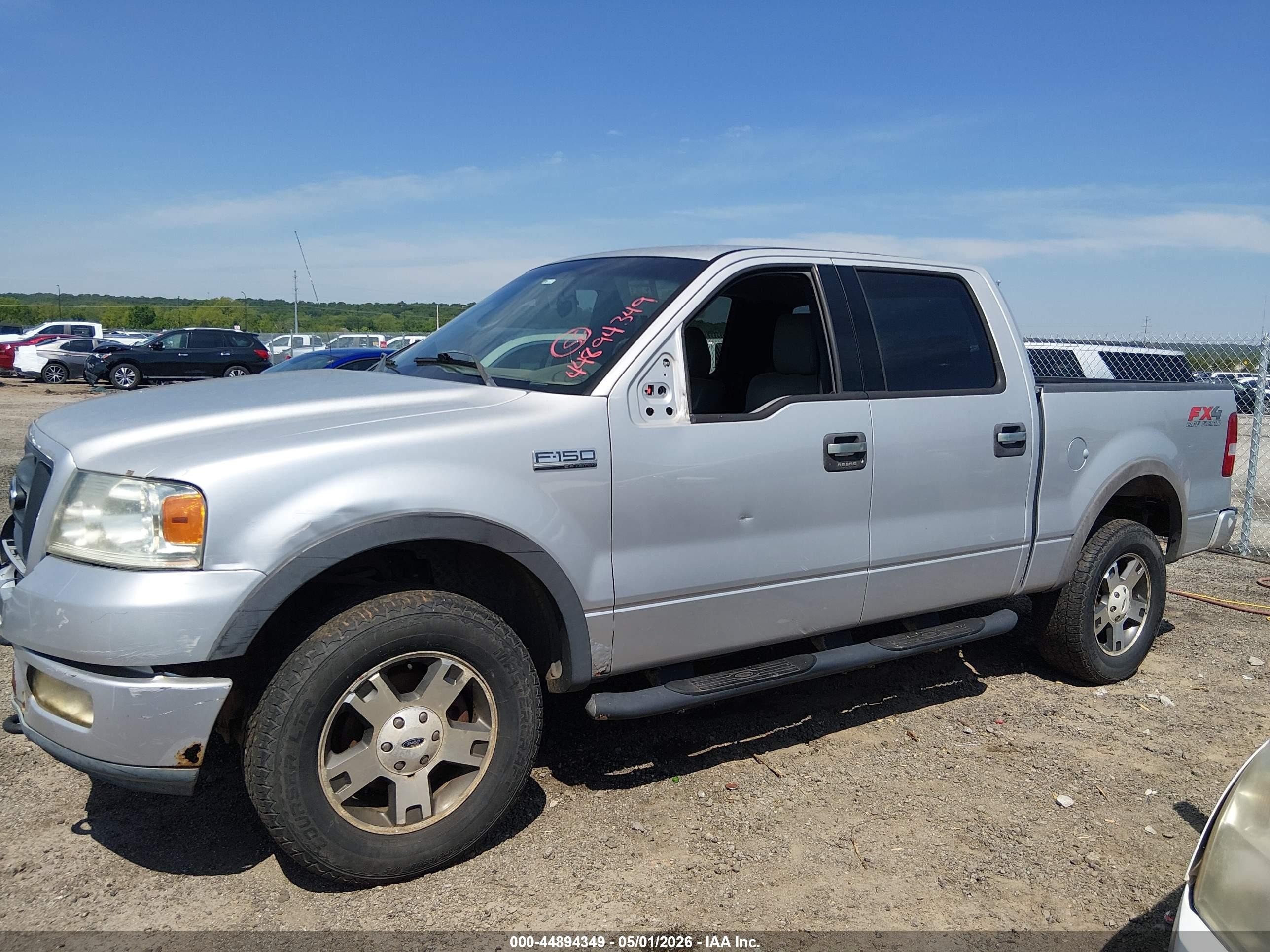 2004 Ford F-150 Fx4/lariat/xlt Серебряный vin: 1FTPW14534KA85094