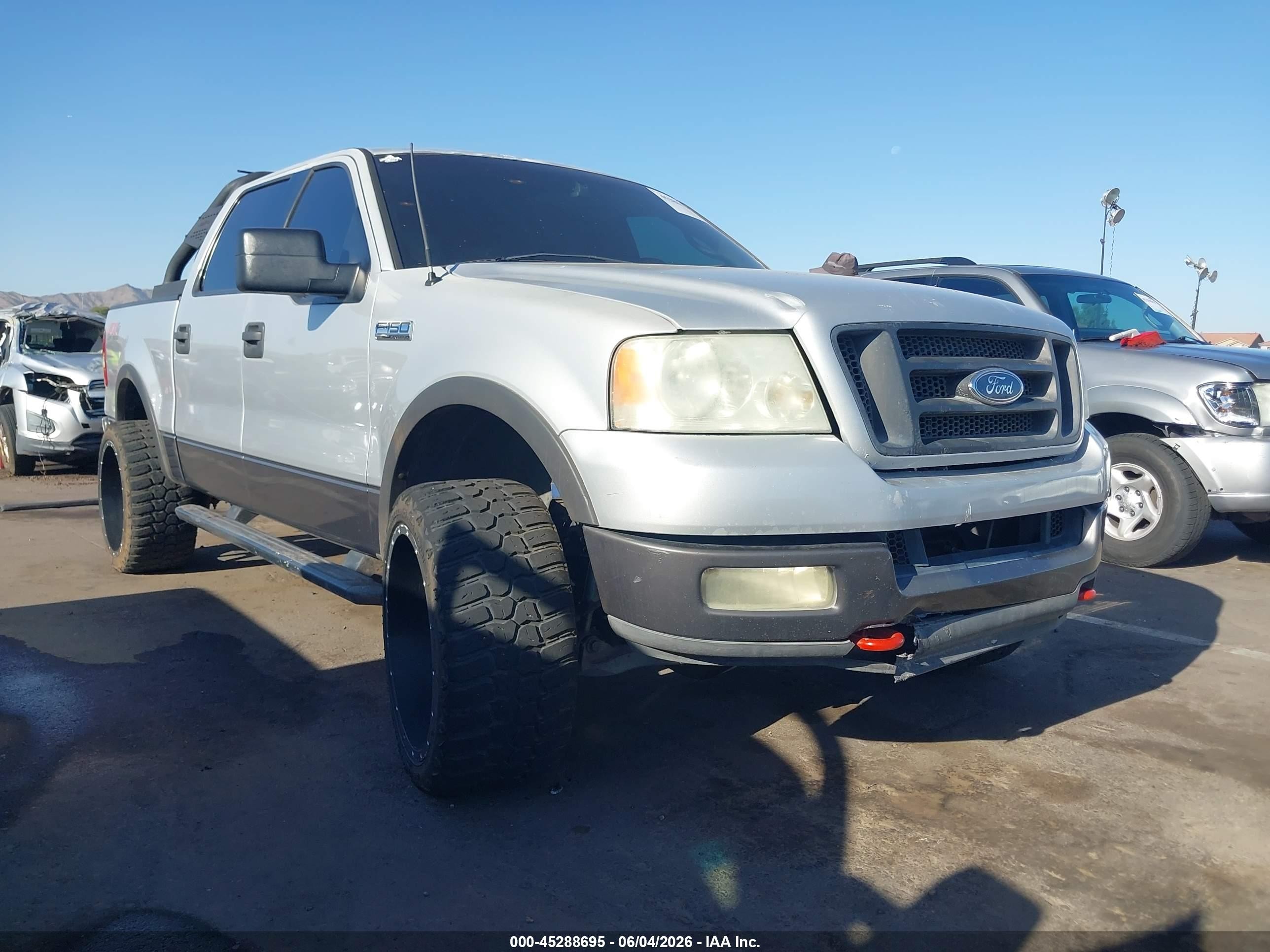 2004 Ford F-150 Fx4/lariat/xlt Silver vin: 1FTPW14534KC04987