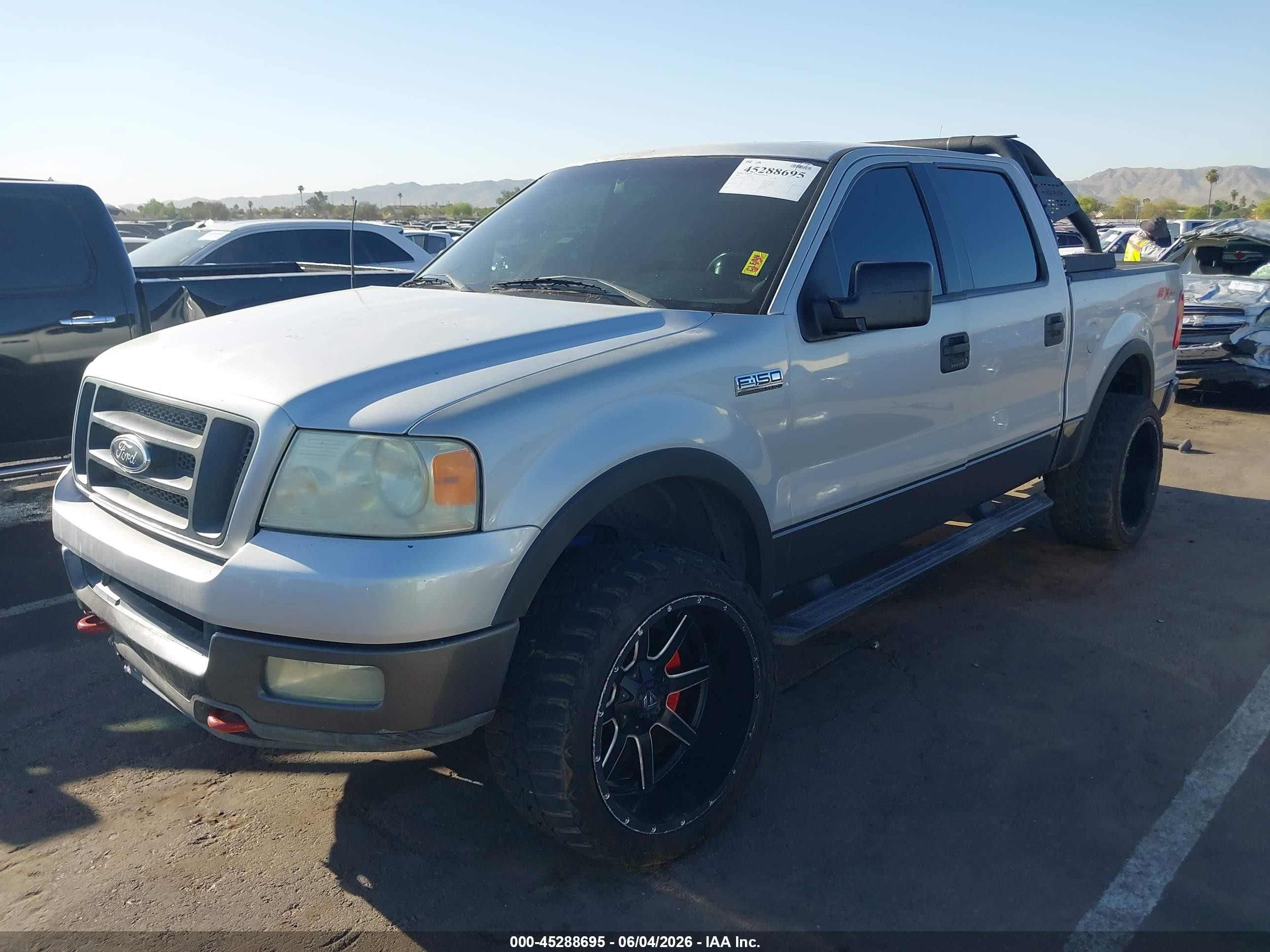 2004 Ford F-150 Fx4/lariat/xlt Silver vin: 1FTPW14534KC04987