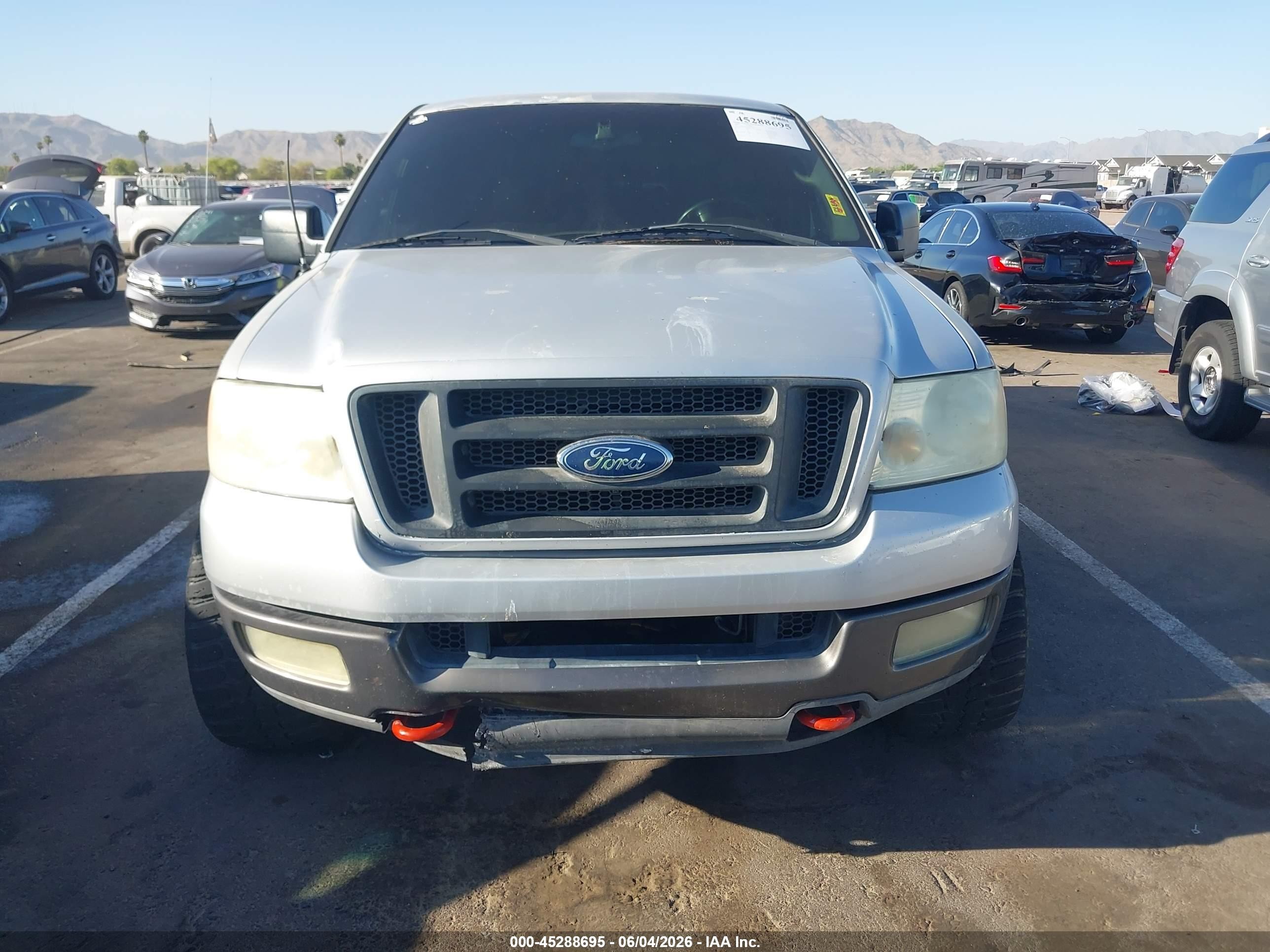 2004 Ford F-150 Fx4/lariat/xlt Silver vin: 1FTPW14534KC04987