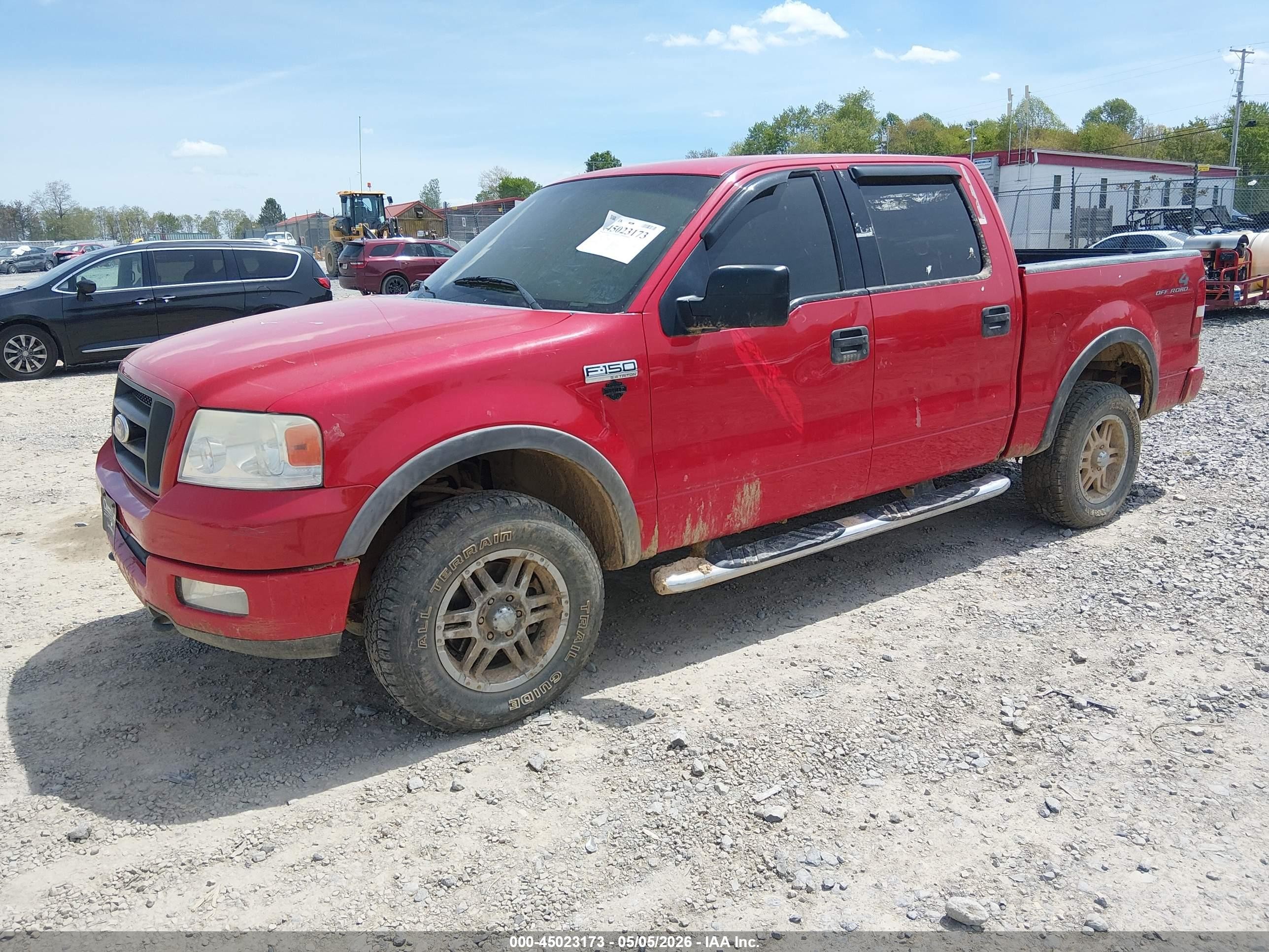 2004 Ford F-150 Fx4/lariat/xlt Red vin: 1FTPW14534KC28481