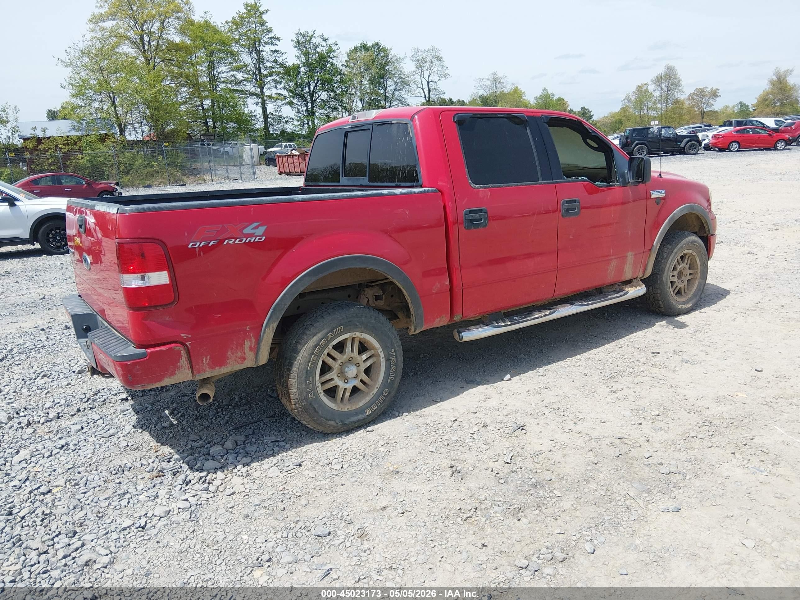 2004 Ford F-150 Fx4/lariat/xlt Red vin: 1FTPW14534KC28481