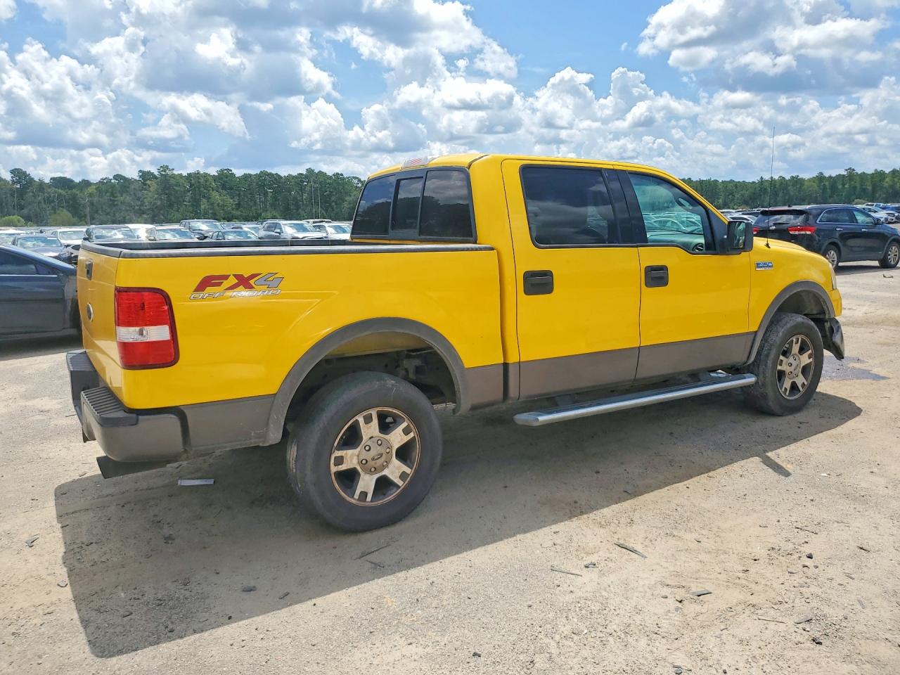 2004 Ford F150 Supercrew Yellow vin: 1FTPW14534KD18195