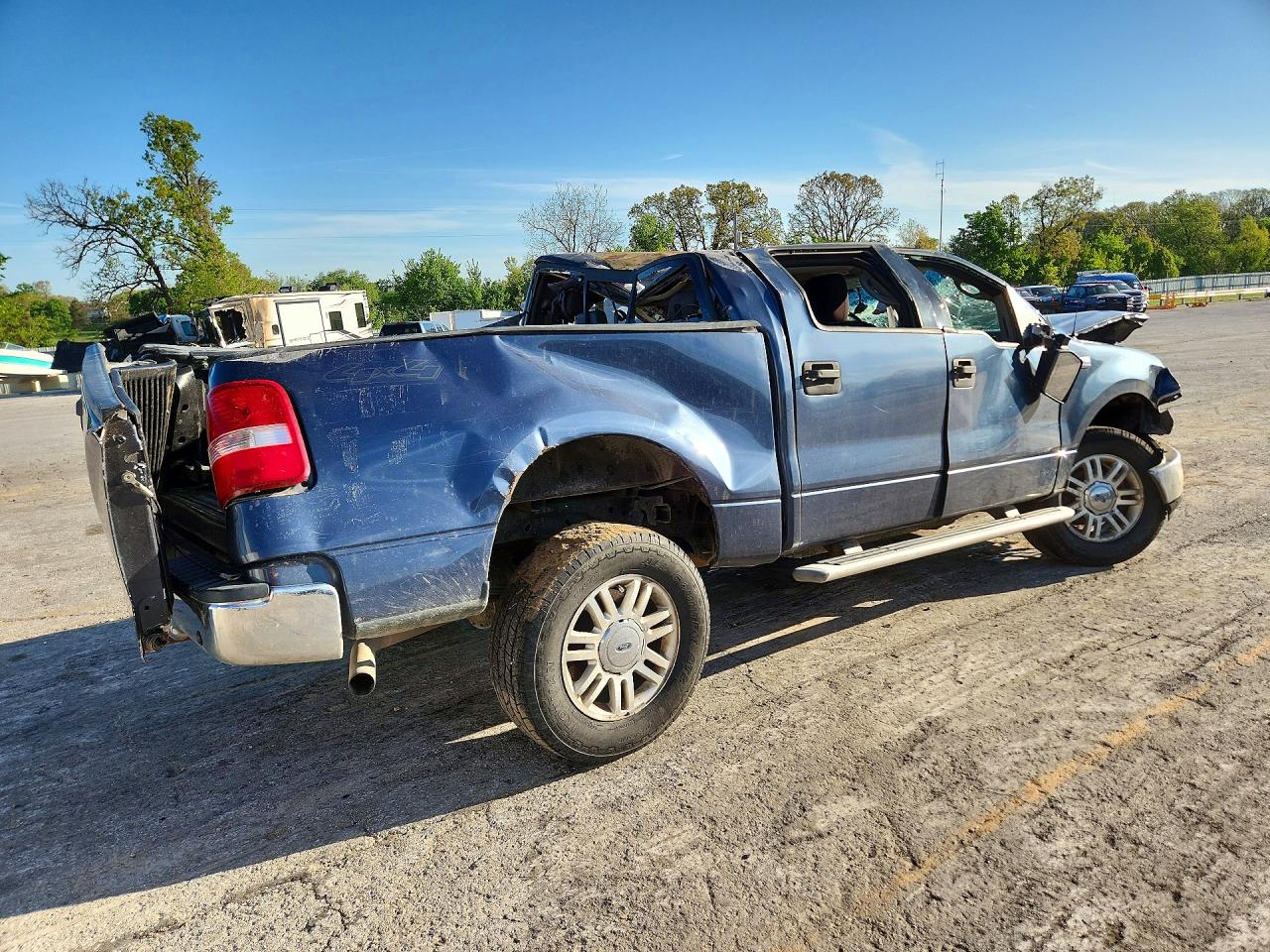 2004 Ford F150 Xlt Blue vin: 1FTPW14534KD44120