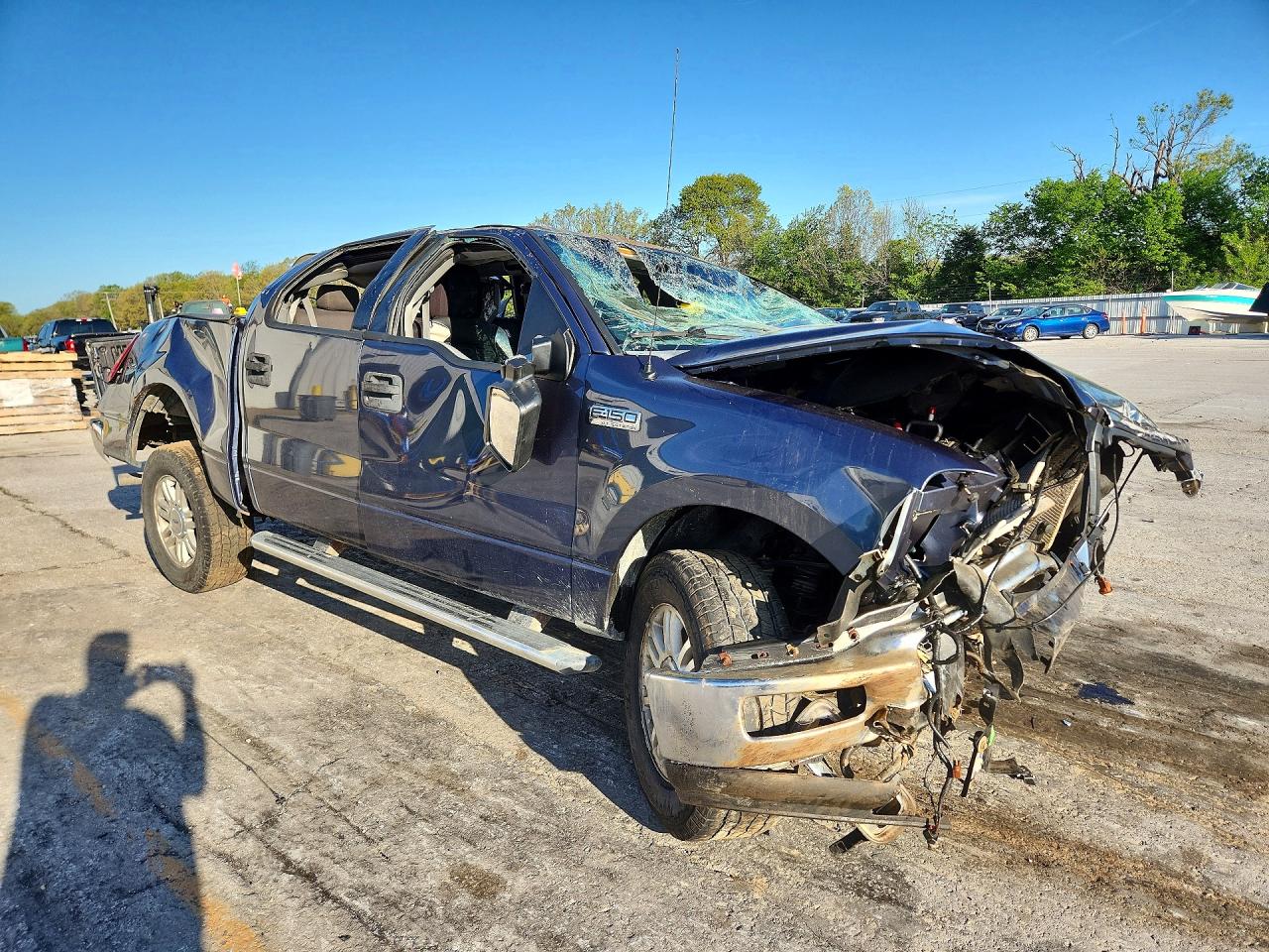 2004 Ford F150 Xlt Blue vin: 1FTPW14534KD44120