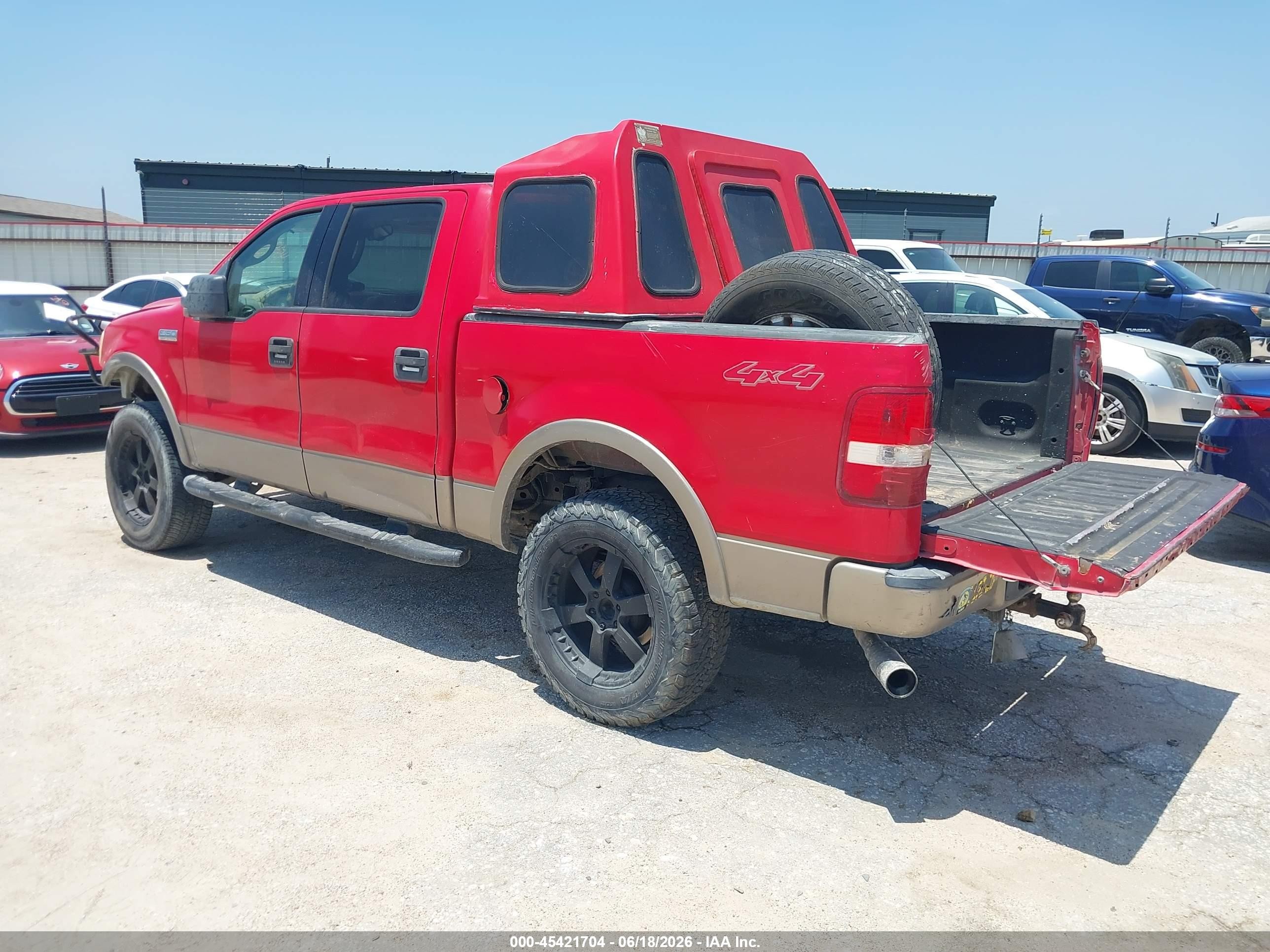 2004 Ford F-150 Fx4/lariat/xlt Red vin: 1FTPW14534KD61421