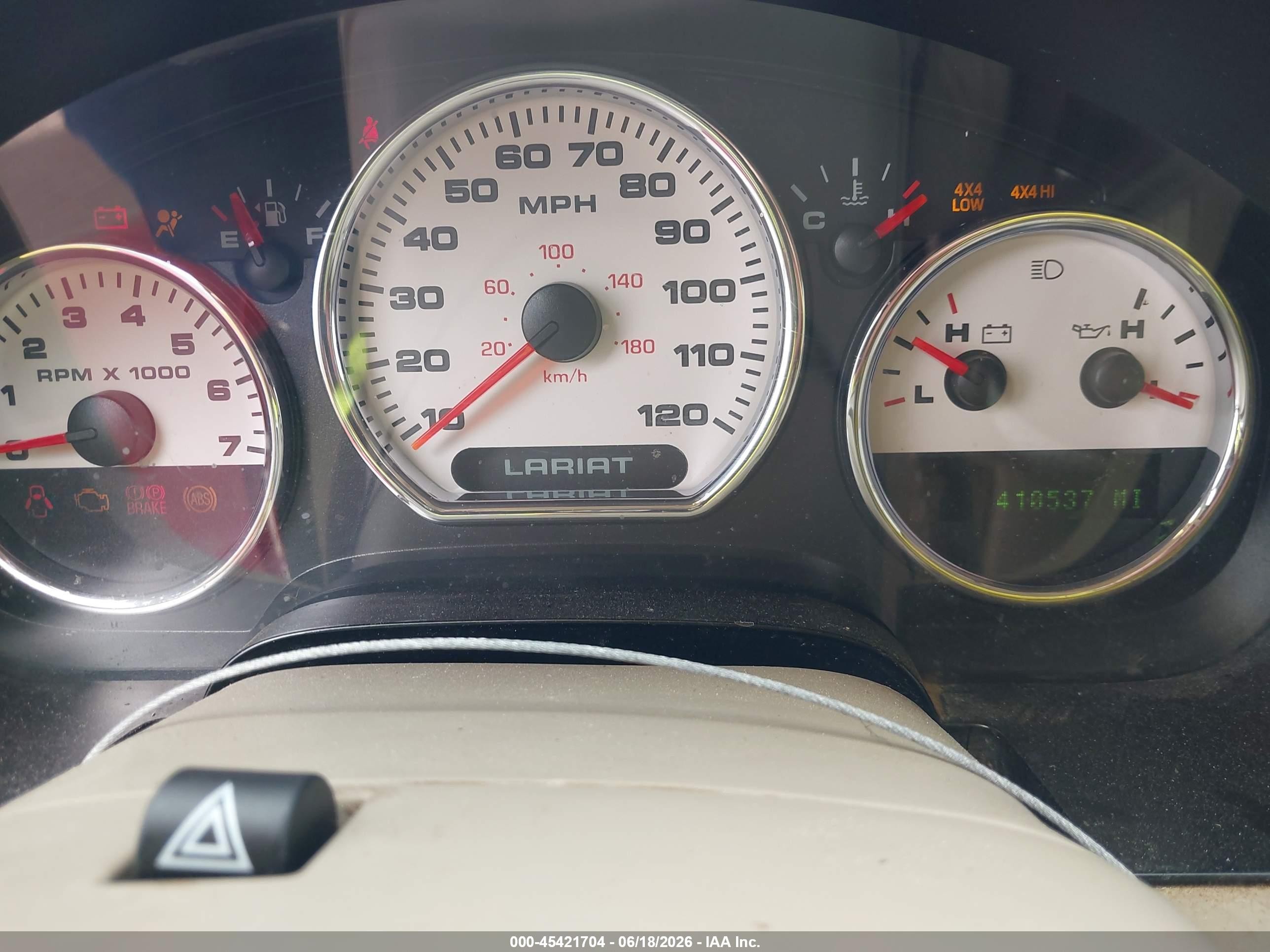 2004 Ford F-150 Fx4/lariat/xlt Red vin: 1FTPW14534KD61421