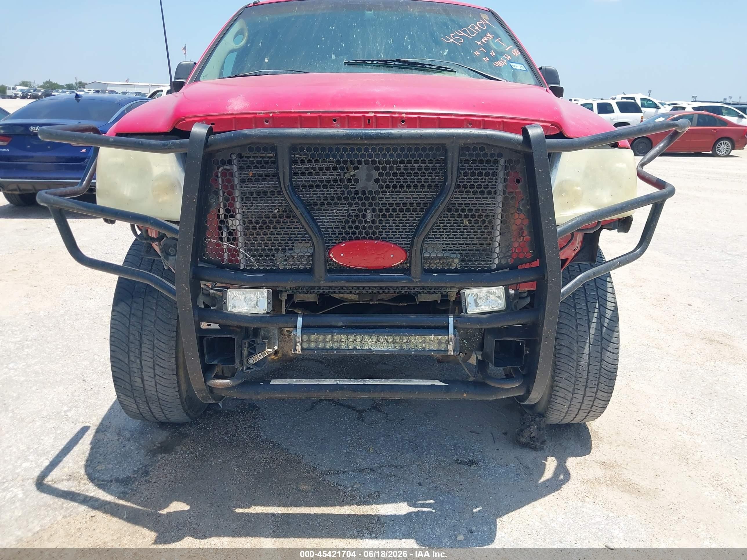 2004 Ford F-150 Fx4/lariat/xlt Red vin: 1FTPW14534KD61421