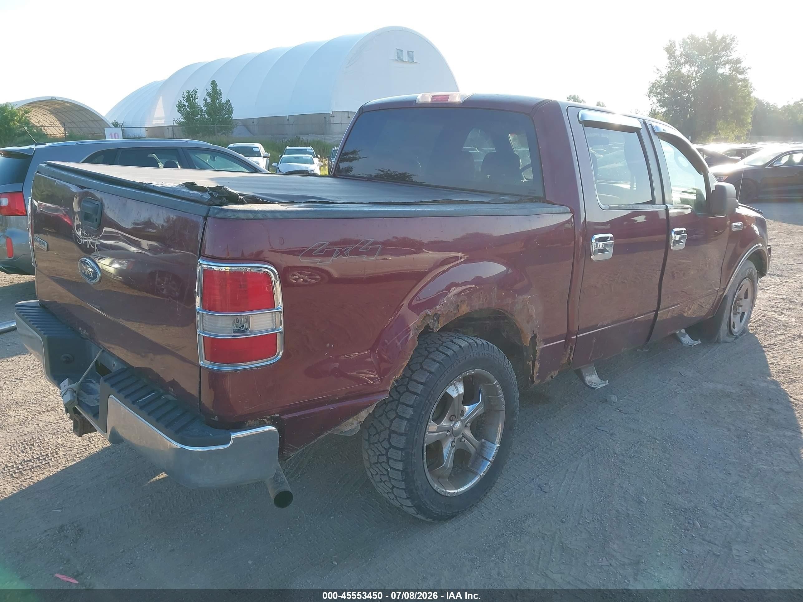 2005 Ford F-150 Fx4/lariat/xlt Red vin: 1FTPW14535FA14049