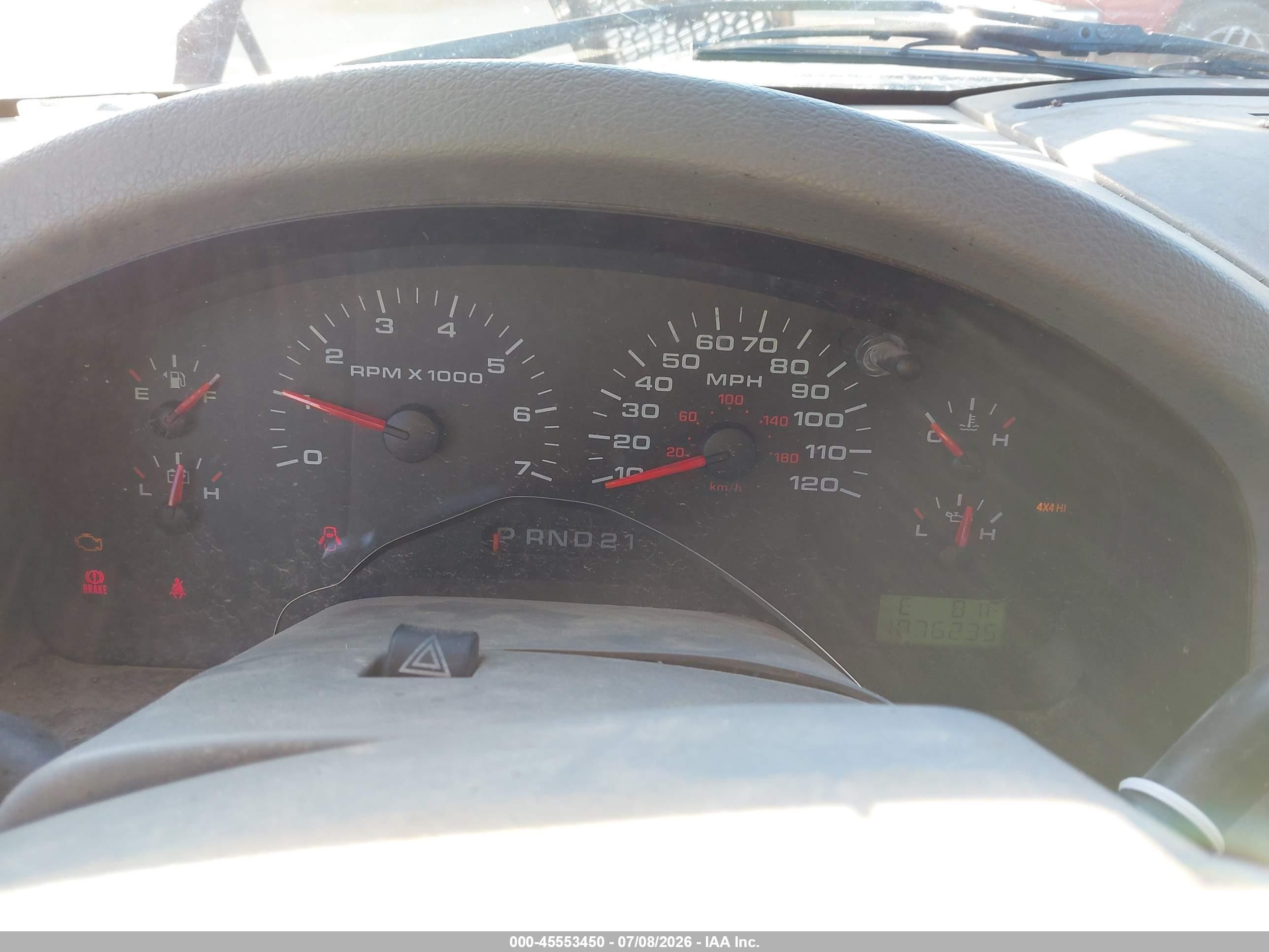 2005 Ford F-150 Fx4/lariat/xlt Red vin: 1FTPW14535FA14049