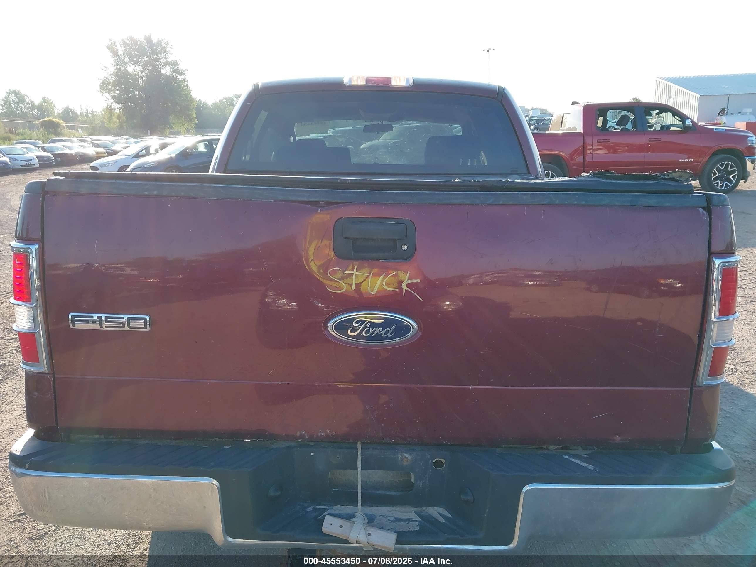 2005 Ford F-150 Fx4/lariat/xlt Red vin: 1FTPW14535FA14049