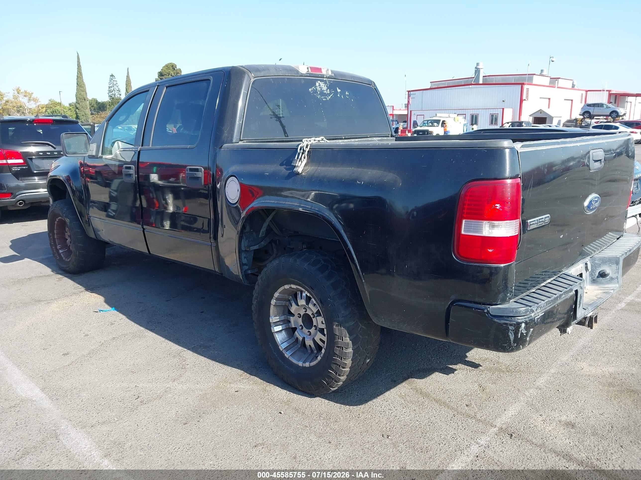 2005 Ford F-150 Fx4/lariat/xlt Black vin: 1FTPW14535FA22247