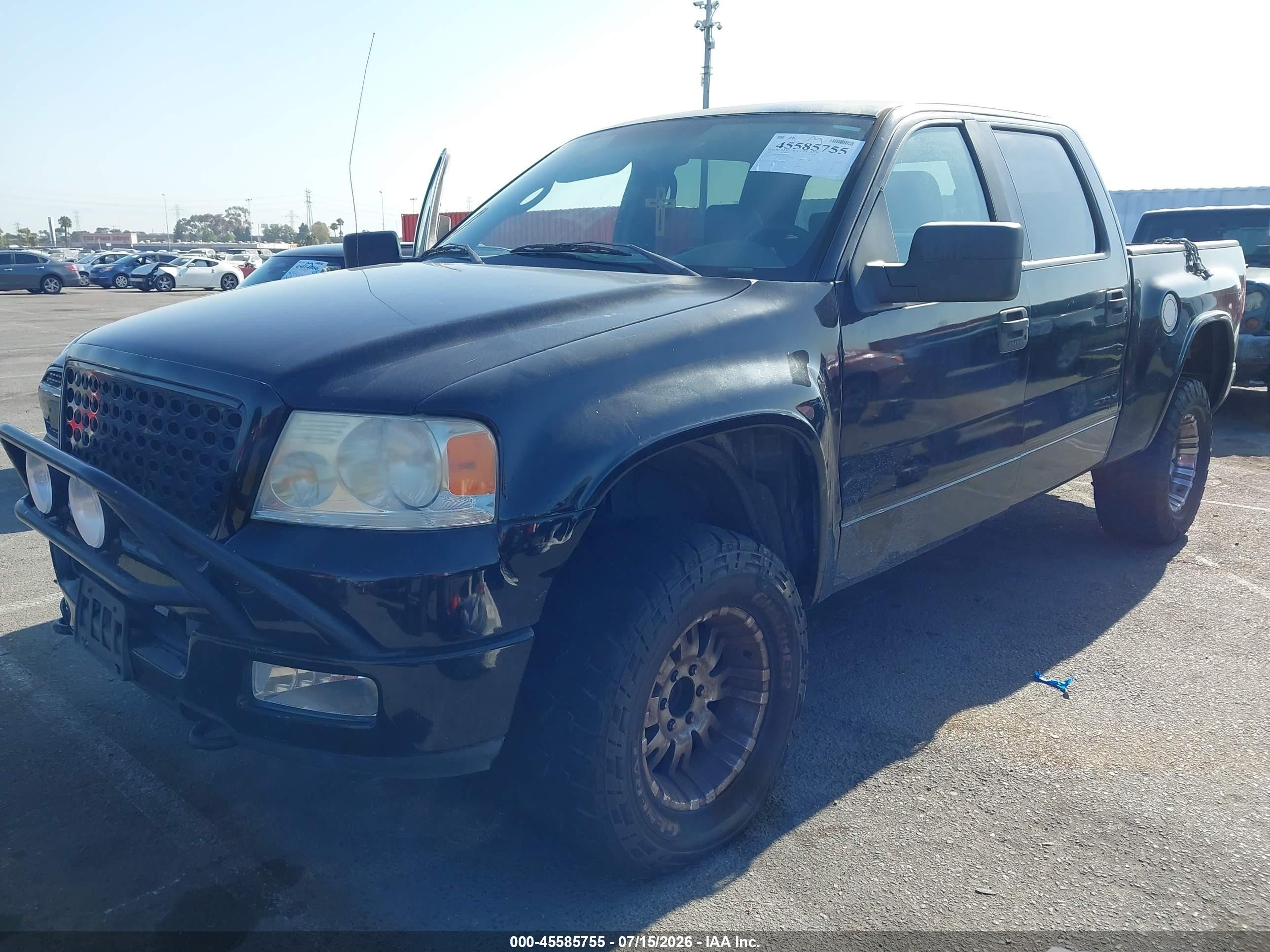 2005 Ford F-150 Fx4/lariat/xlt Black vin: 1FTPW14535FA22247