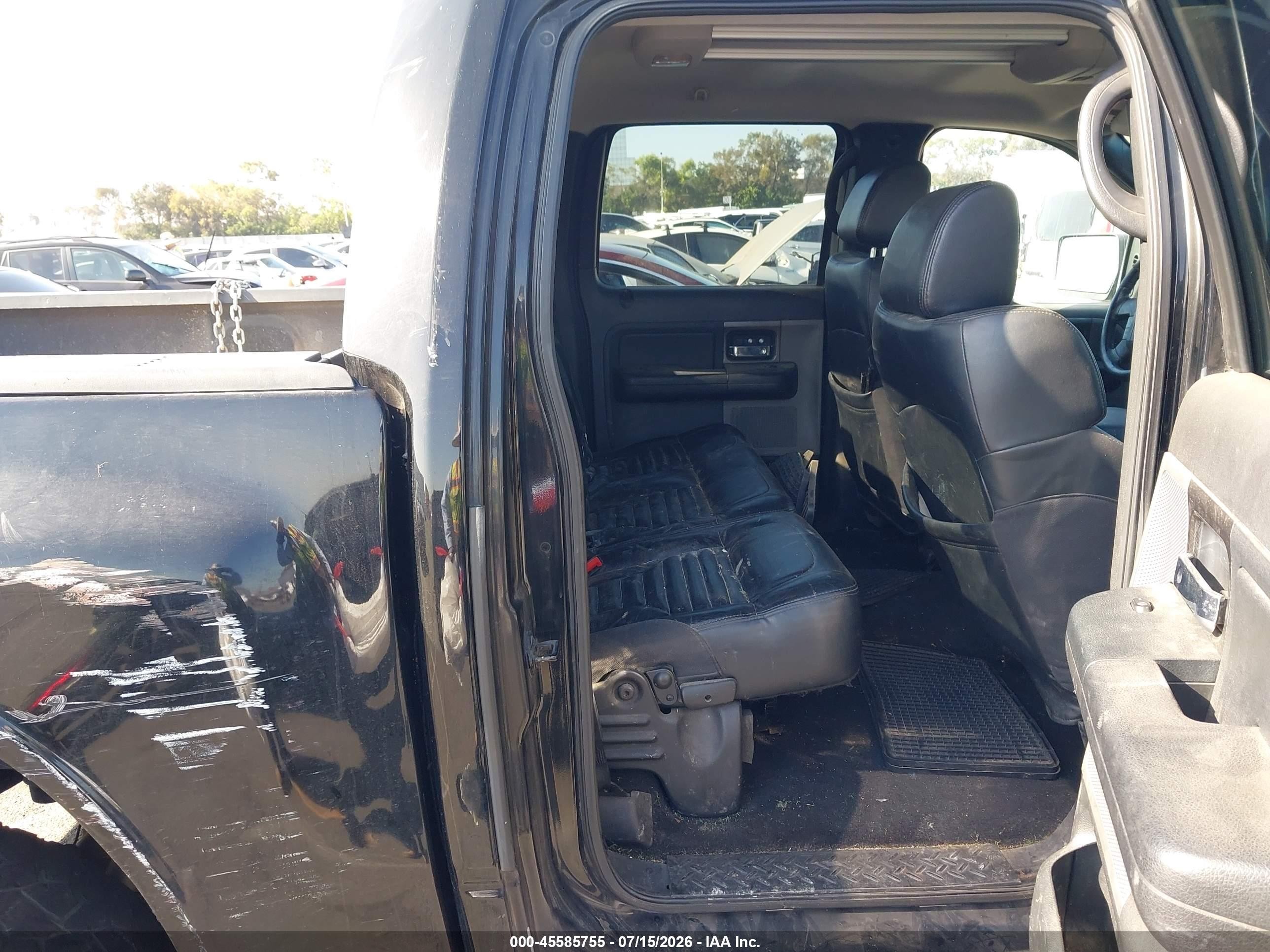 2005 Ford F-150 Fx4/lariat/xlt Black vin: 1FTPW14535FA22247