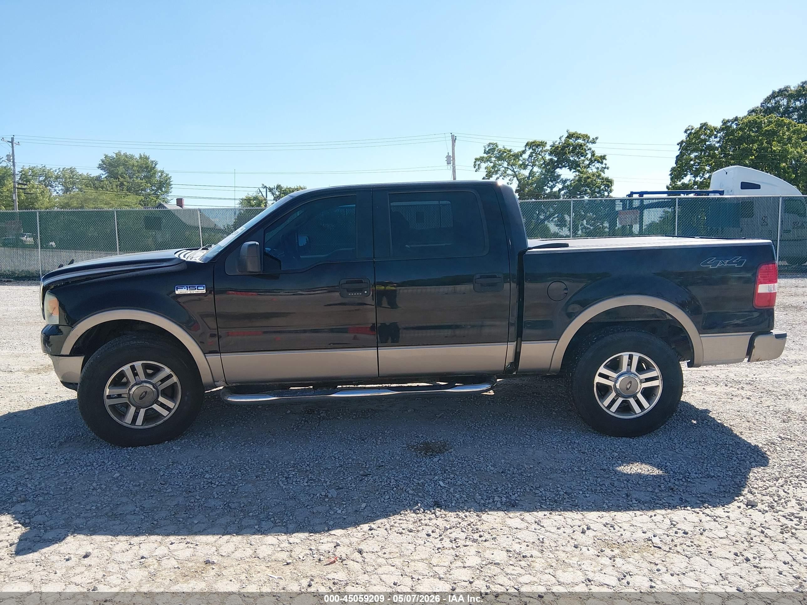 2005 Ford F-150 Fx4/lariat/xlt Black vin: 1FTPW14535FB55459