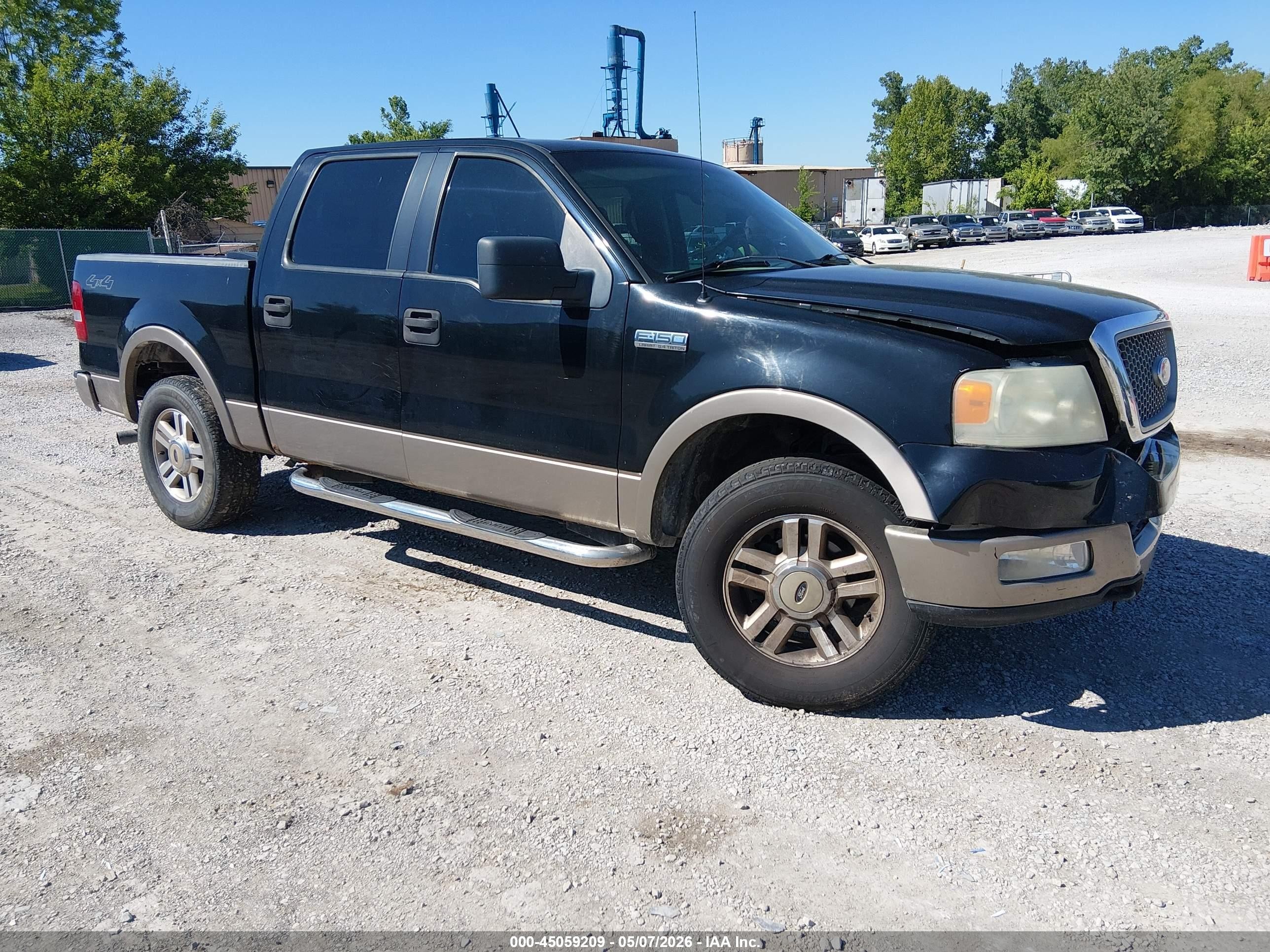 2005 Ford F-150 Fx4/lariat/xlt Black vin: 1FTPW14535FB55459