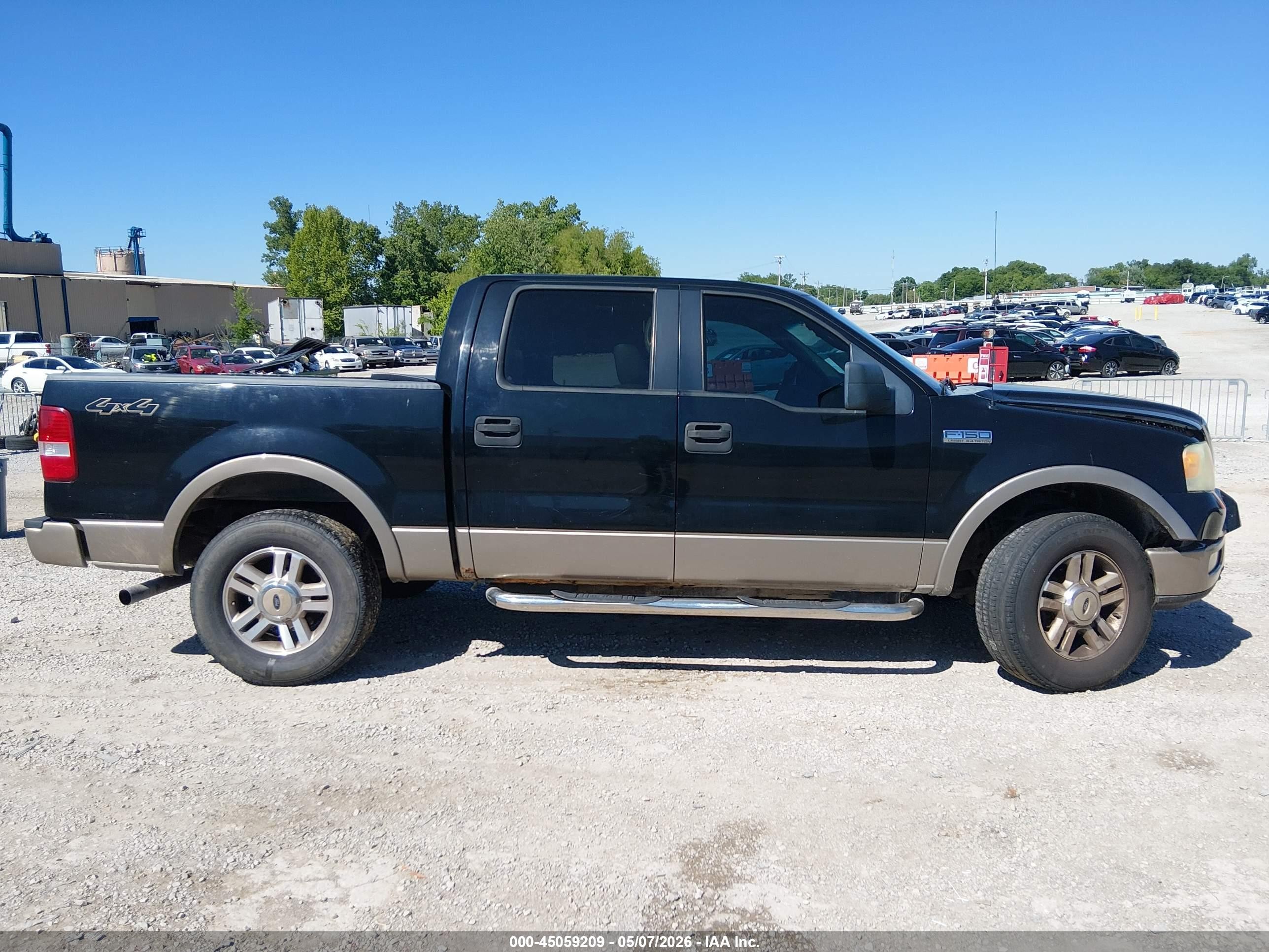 2005 Ford F-150 Fx4/lariat/xlt Black vin: 1FTPW14535FB55459