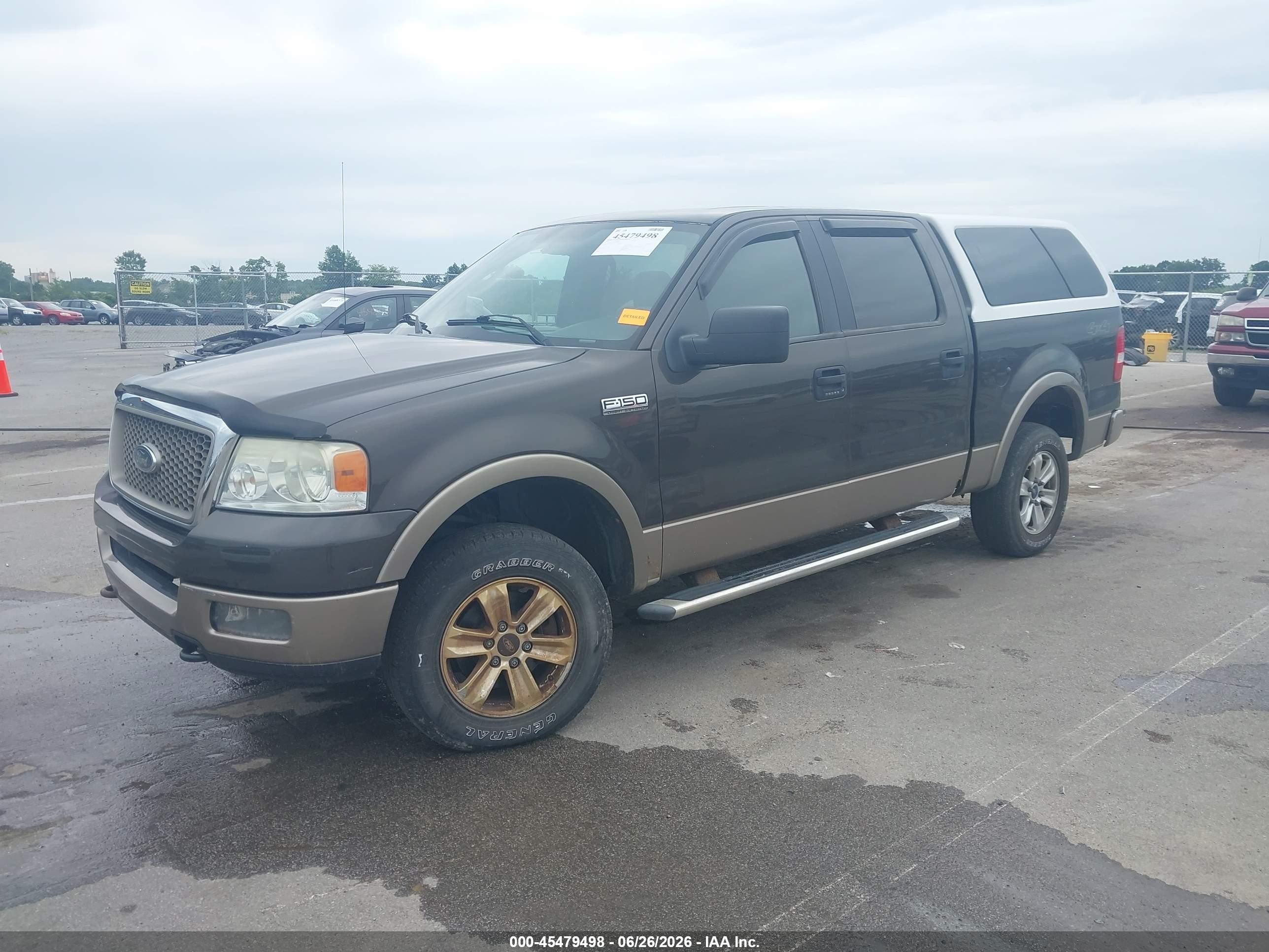 2005 Ford F-150 Fx4/lariat/xlt Brown vin: 1FTPW14535KB82197