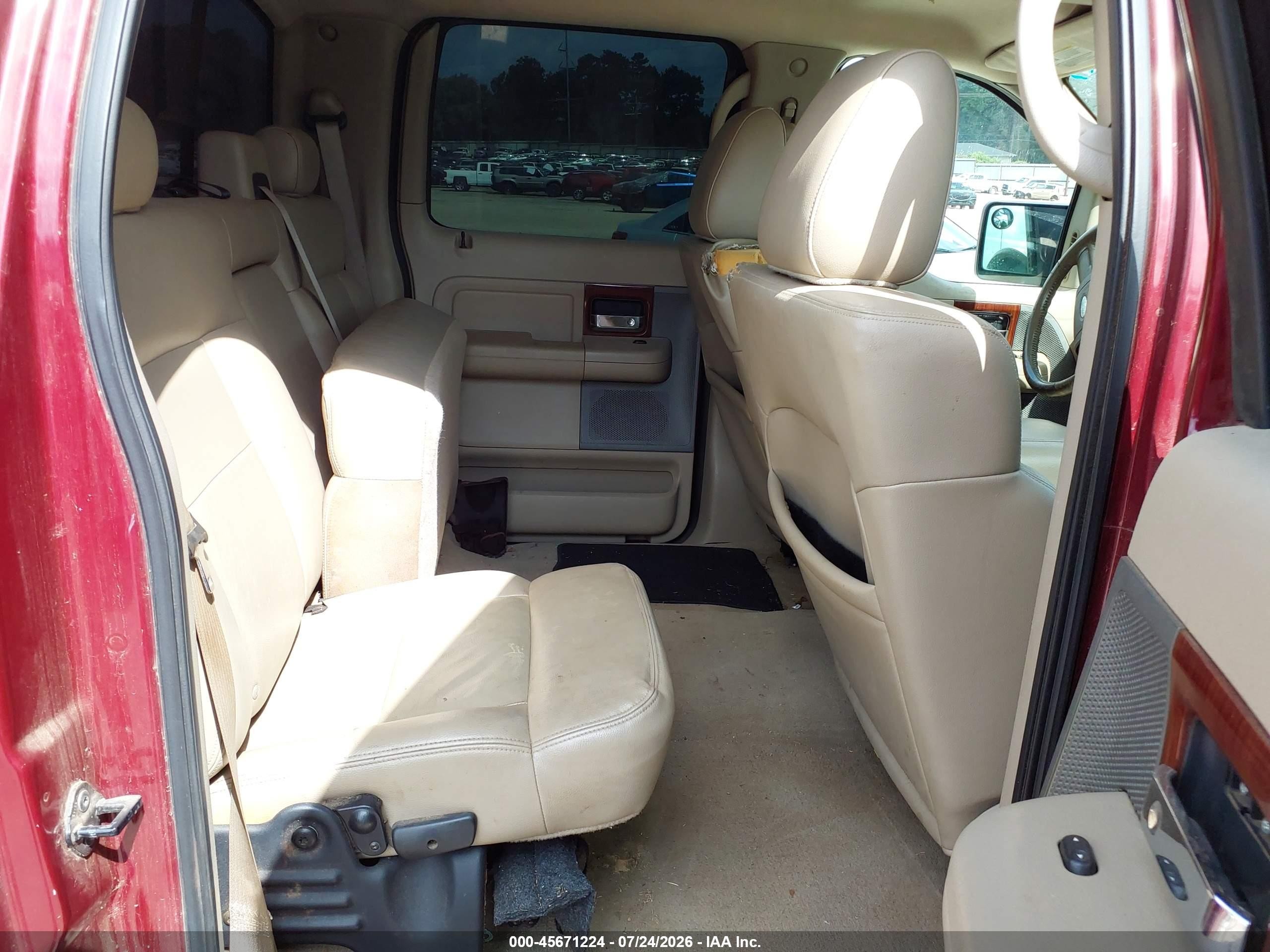 2005 Ford F-150 Fx4/lariat/xlt Burgundy vin: 1FTPW14535KE05872