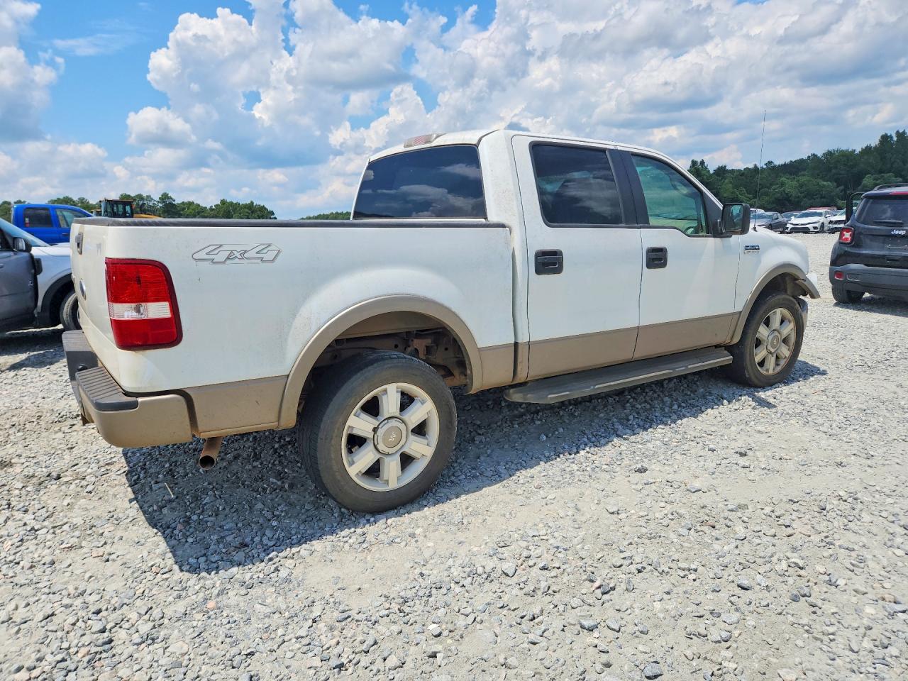 2005 Ford F150 Supercrew White vin: 1FTPW14535KE28665