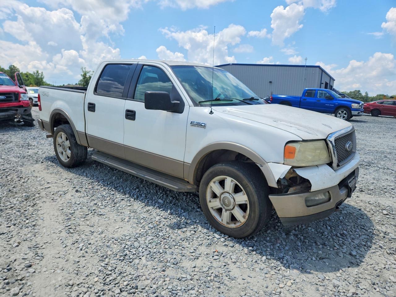 2005 Ford F150 Supercrew White vin: 1FTPW14535KE28665