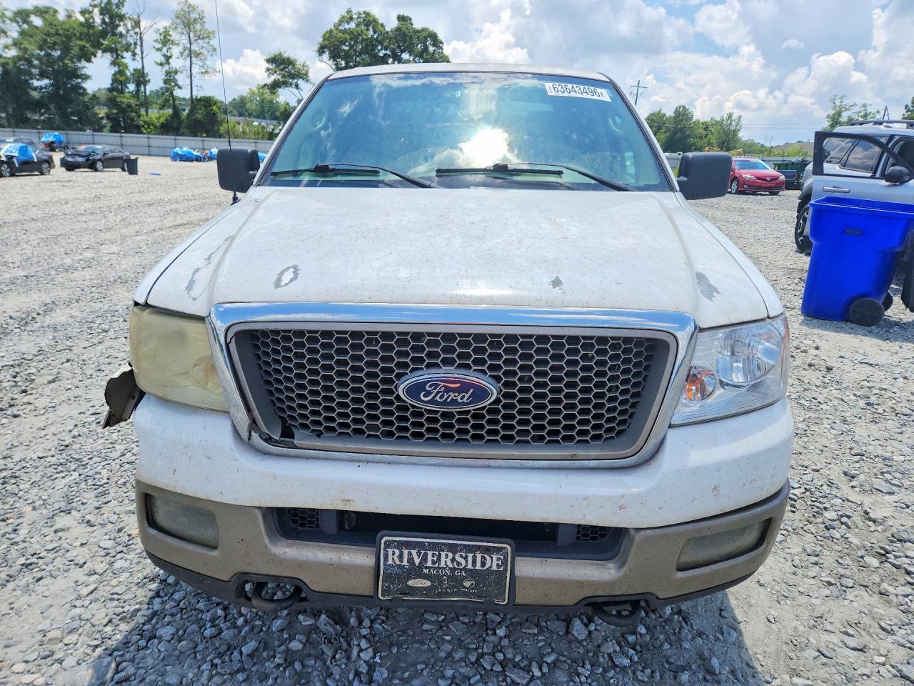 2005 Ford F150 Supercrew White vin: 1FTPW14535KE28665