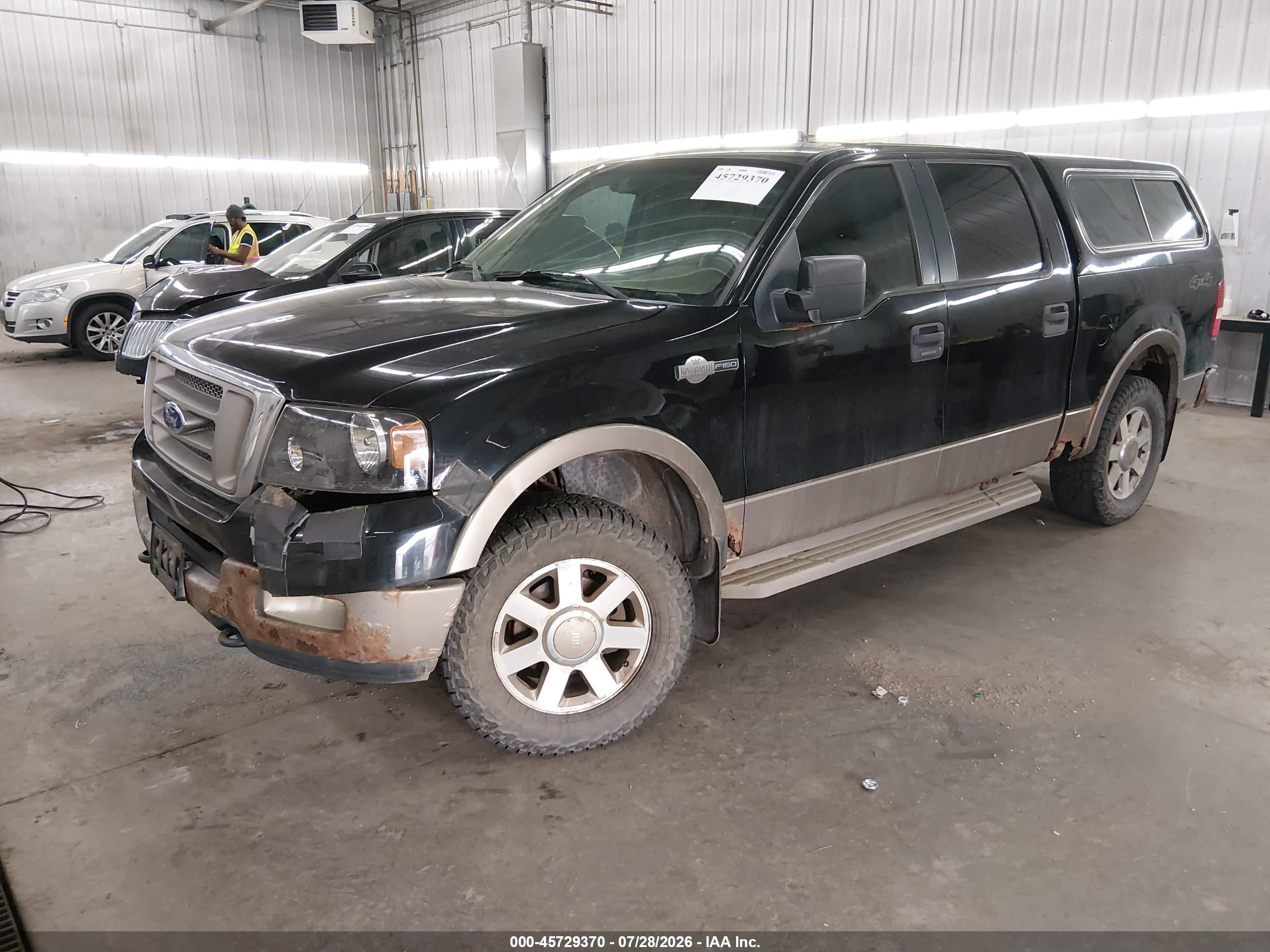 2005 Ford F-150 Fx4/lariat/xlt Black vin: 1FTPW14535KE55137