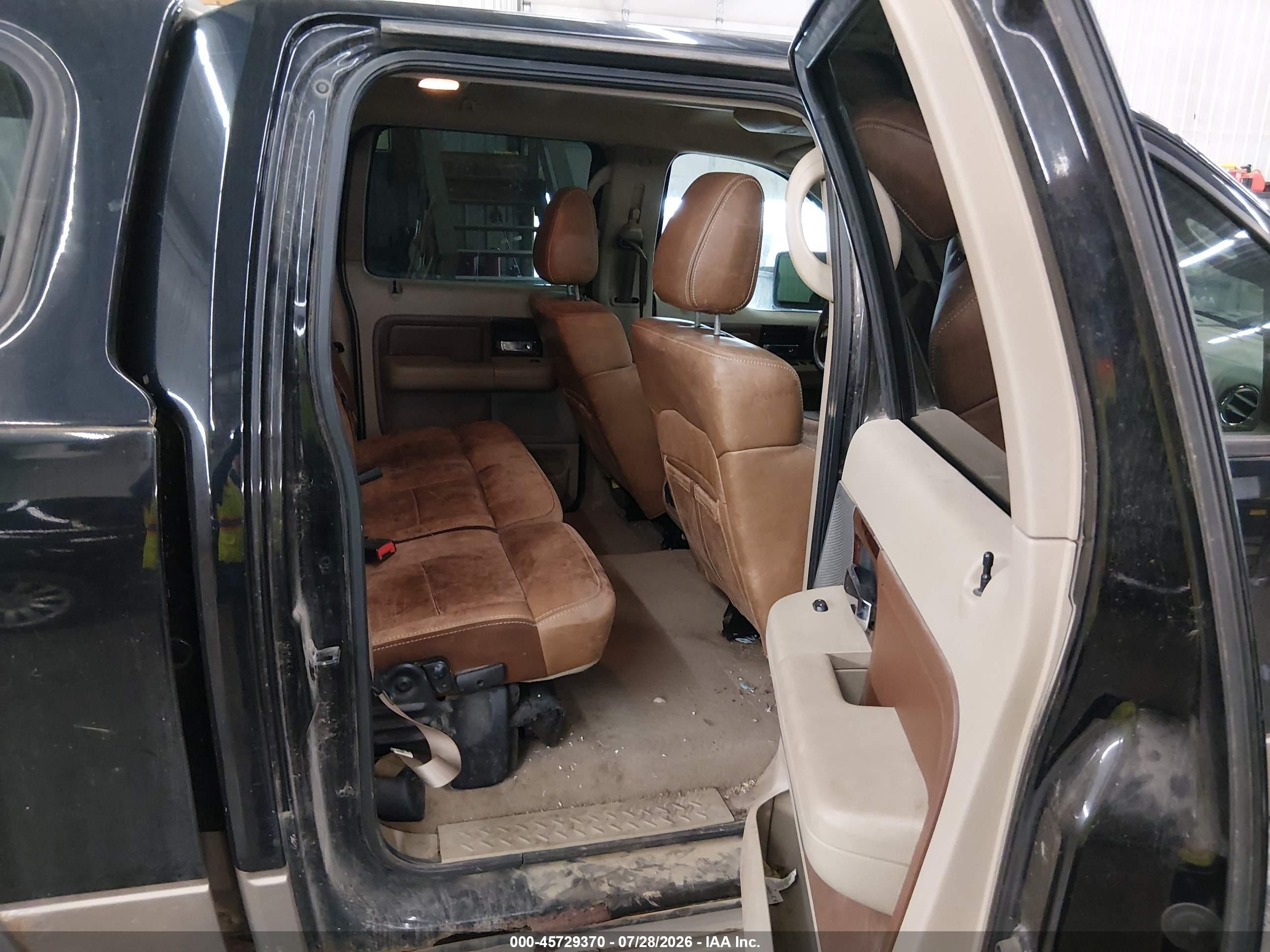 2005 Ford F-150 Fx4/lariat/xlt Black vin: 1FTPW14535KE55137