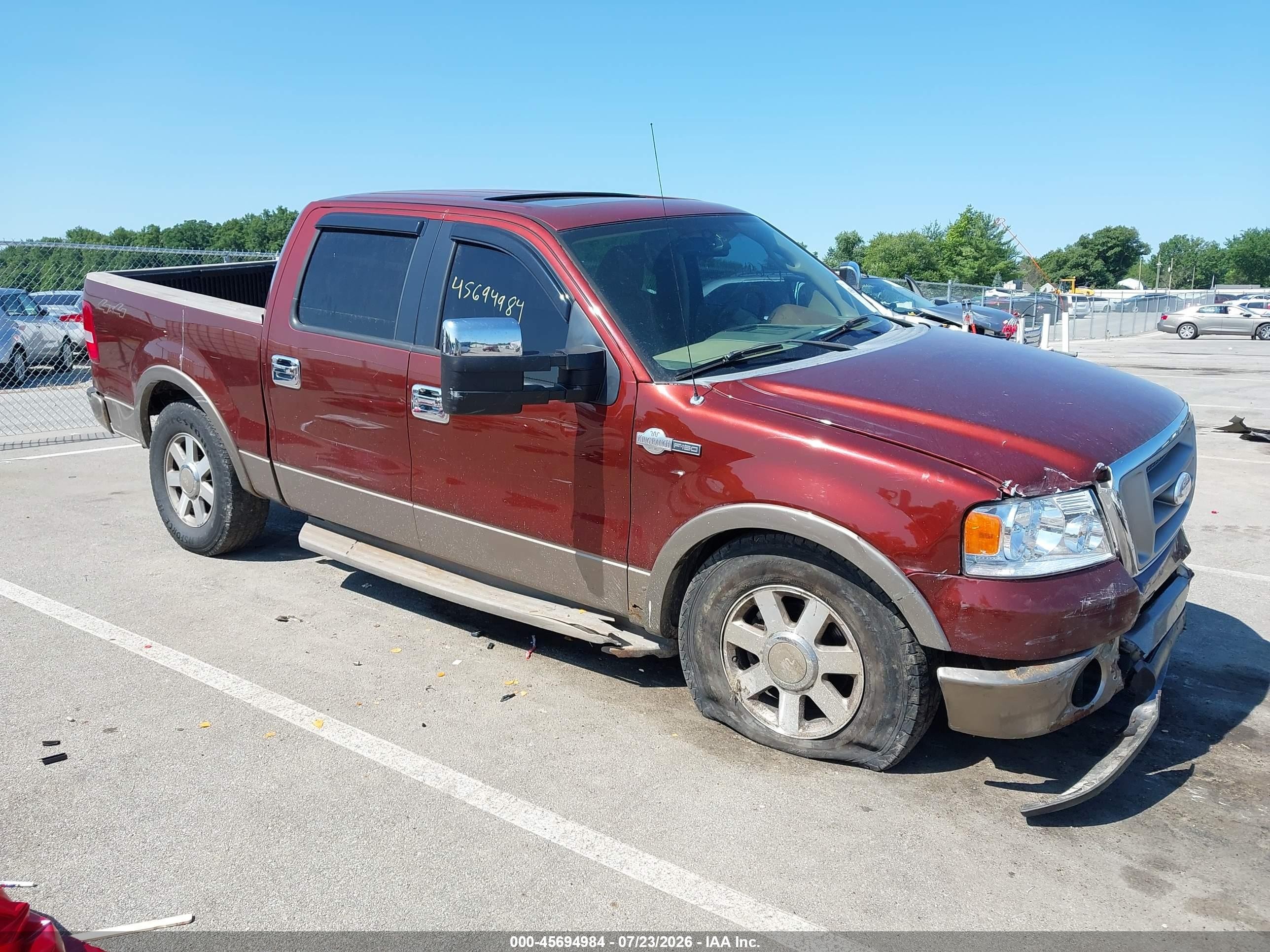 2006 Ford F-150 Fx4/lariat/xlt Оранжевый vin: 1FTPW14536KB14161