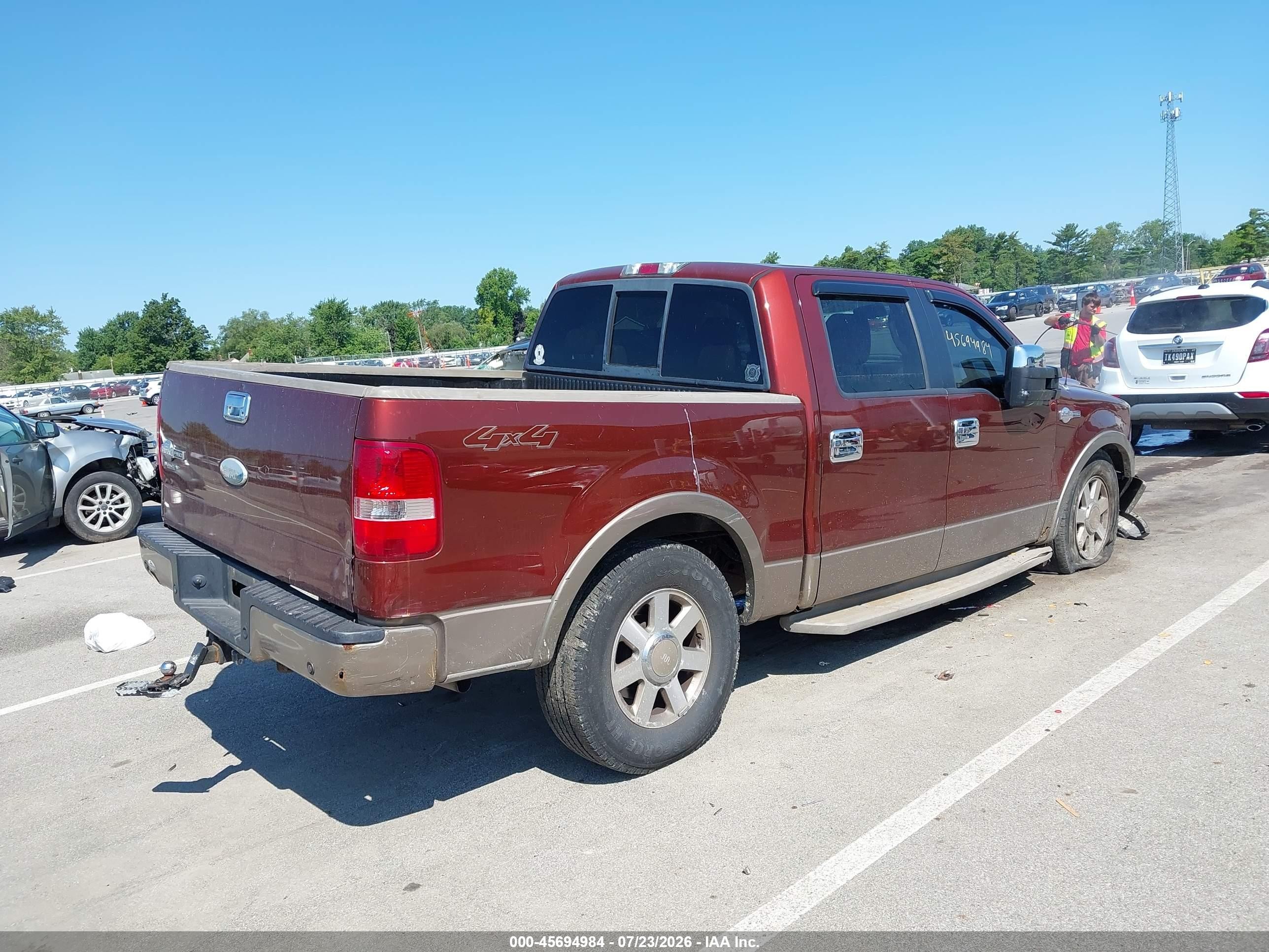 2006 Ford F-150 Fx4/lariat/xlt Orange vin: 1FTPW14536KB14161