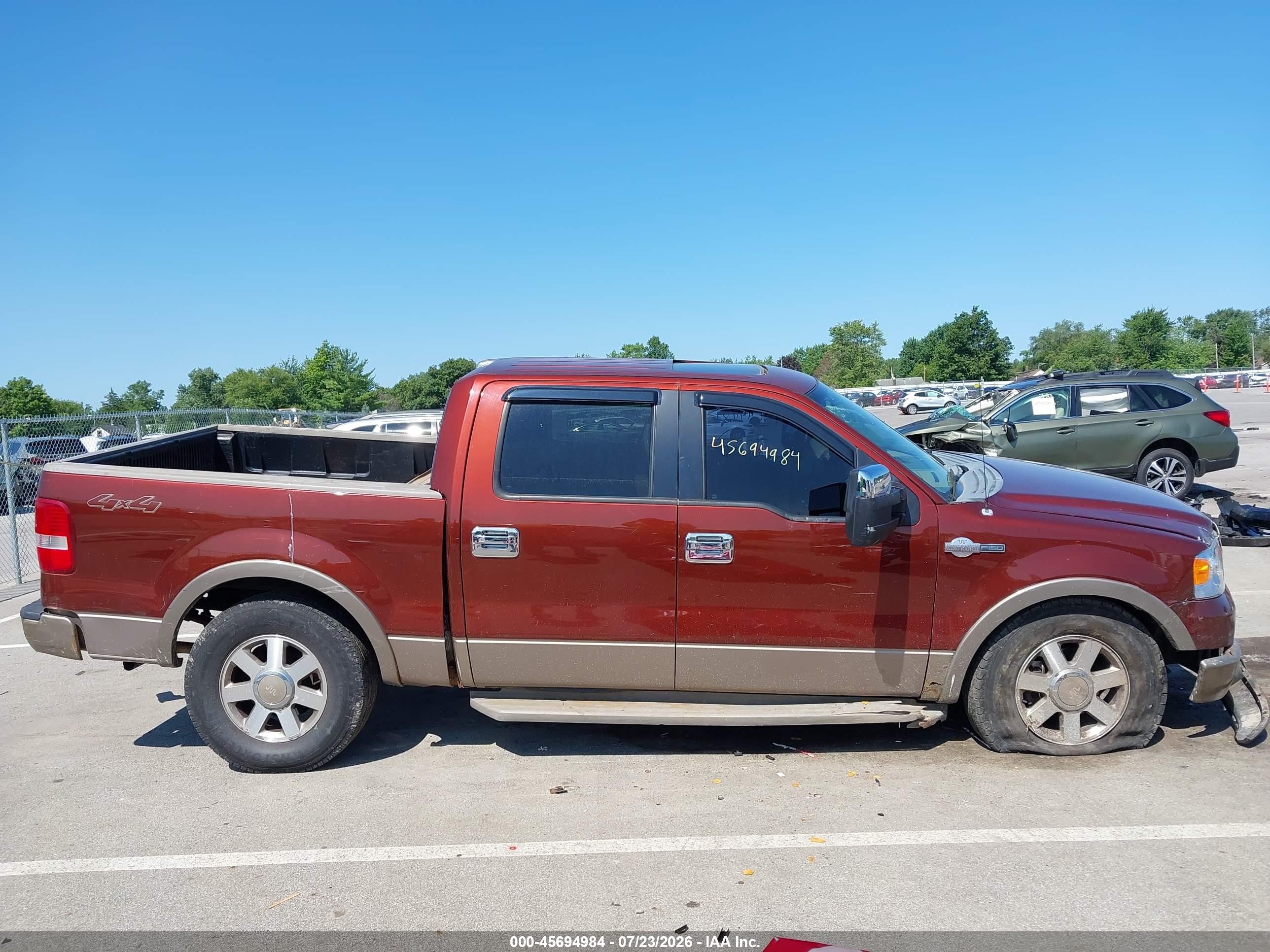2006 Ford F-150 Fx4/lariat/xlt Orange vin: 1FTPW14536KB14161