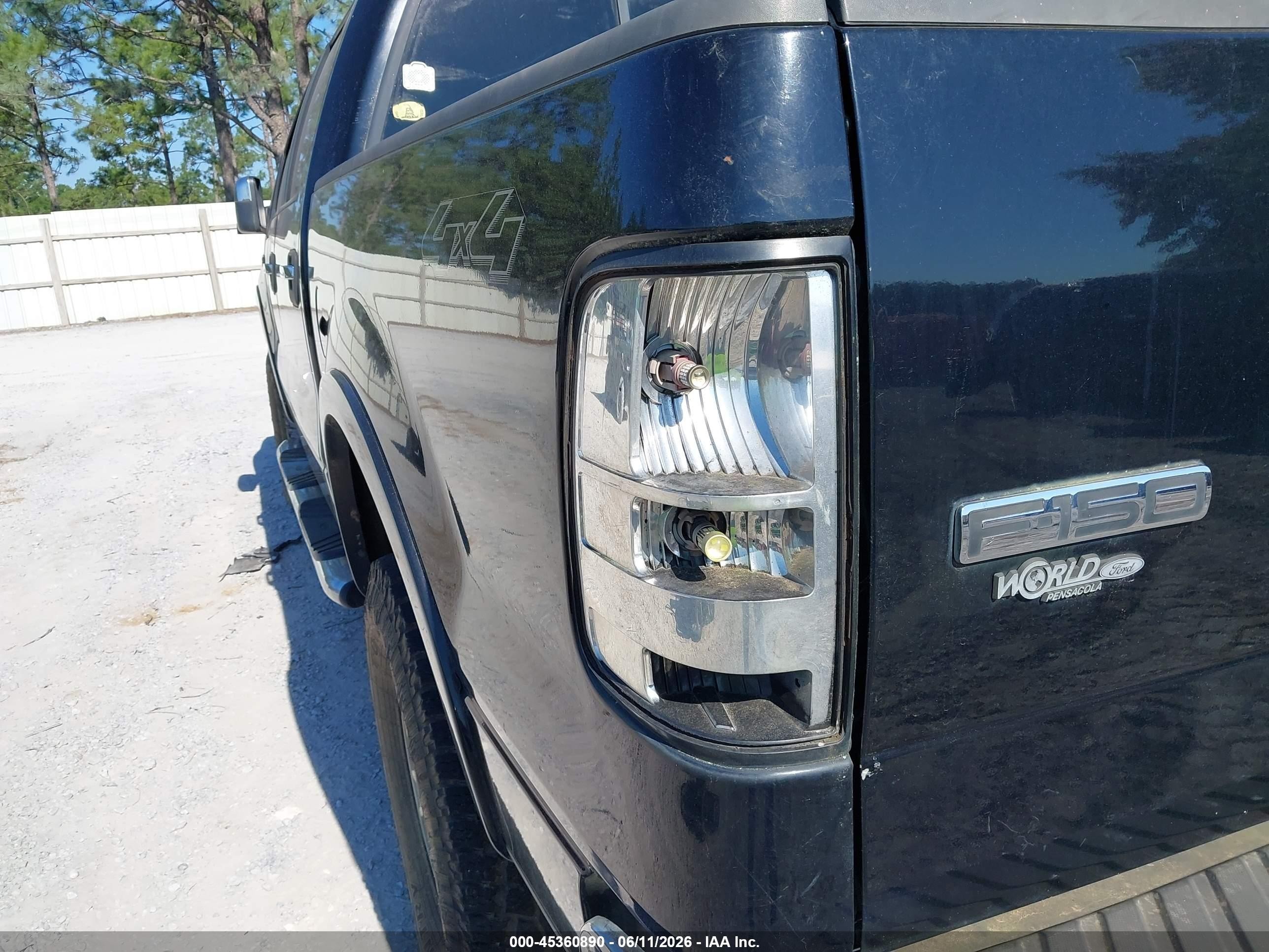 2007 Ford F-150 Fx4/lariat/xlt Black vin: 1FTPW14537FA97677
