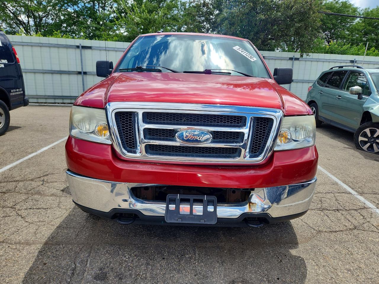 2007 Ford F150 Supercrew Red vin: 1FTPW14537FB42343