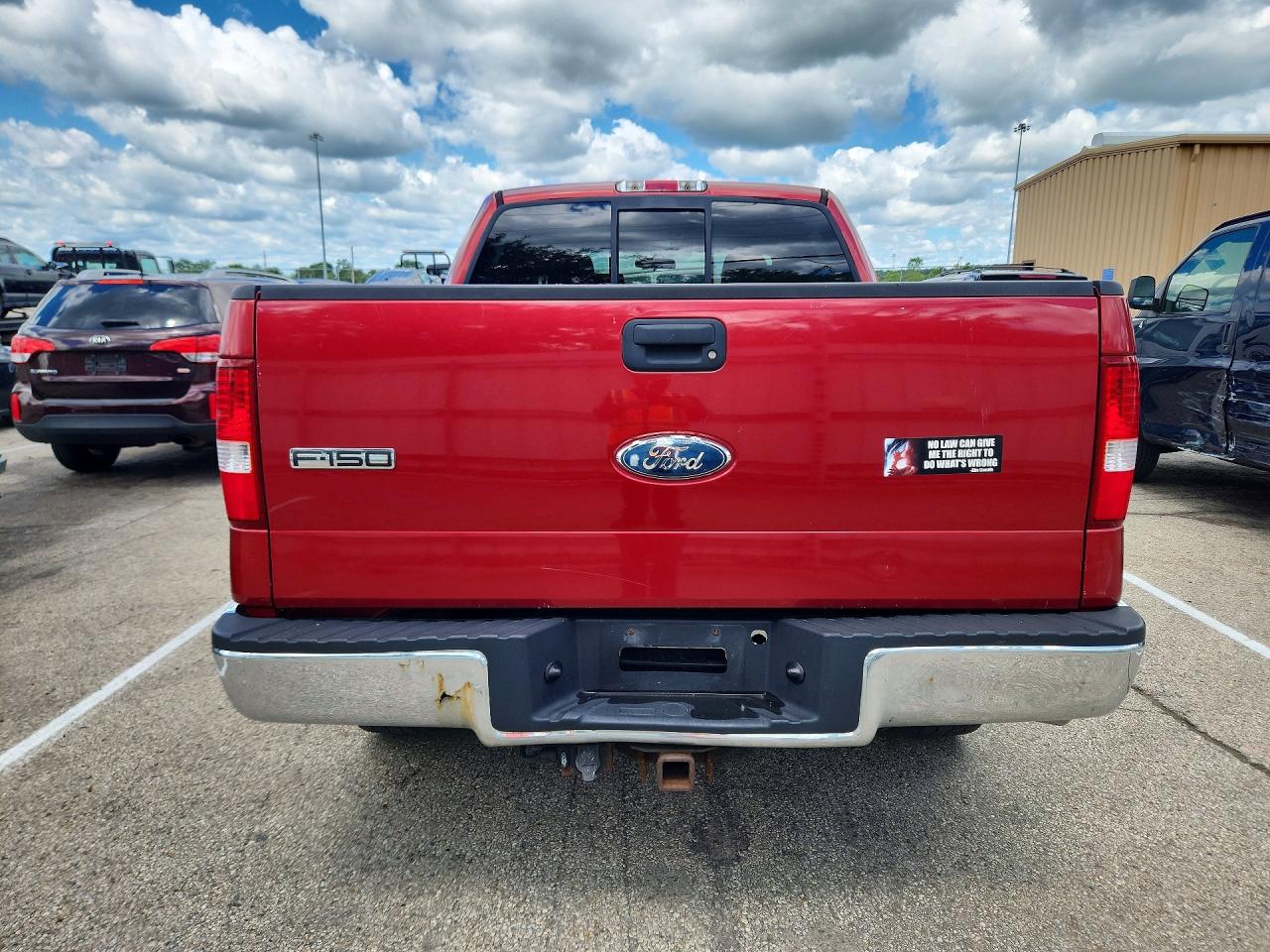 2007 Ford F150 Supercrew Red vin: 1FTPW14537FB42343