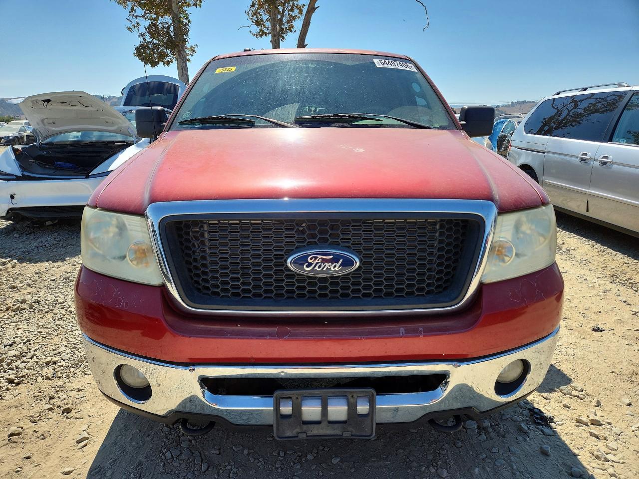 2007 Ford F150 Supercrew Красный vin: 1FTPW14537KB09866