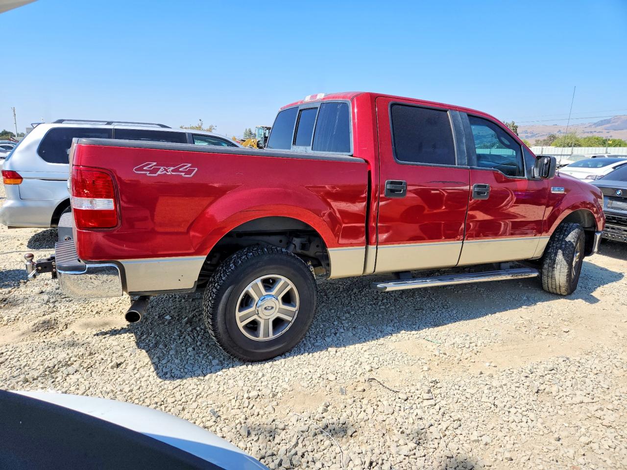 2007 Ford F150 Supercrew Красный vin: 1FTPW14537KB09866