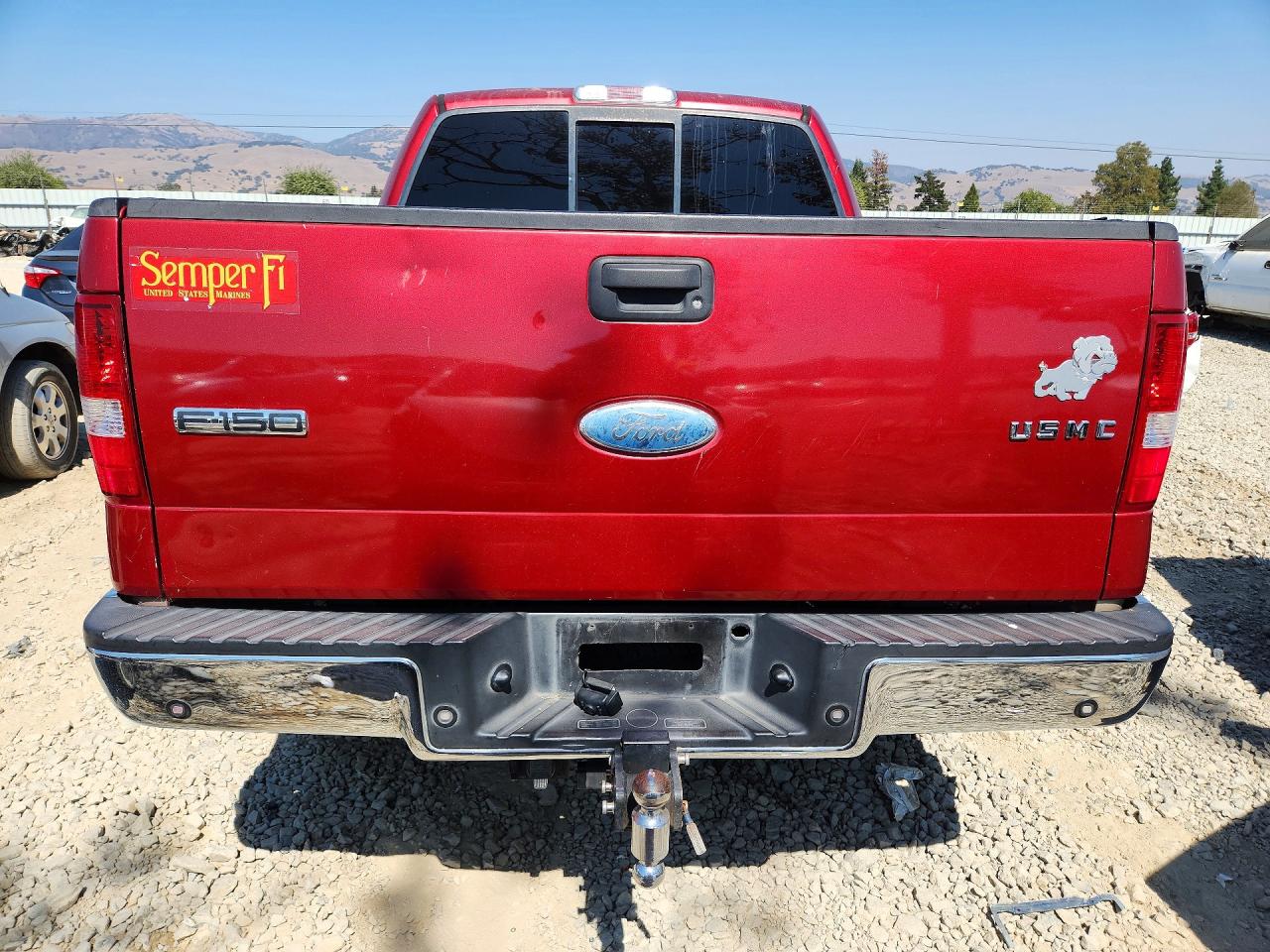 2007 Ford F150 Supercrew Красный vin: 1FTPW14537KB09866