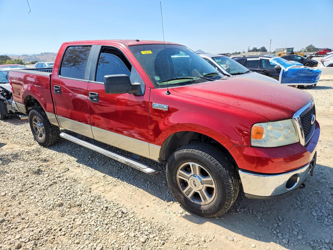 2007 Ford F150 Supercrew Красный vin: 1FTPW14537KB09866