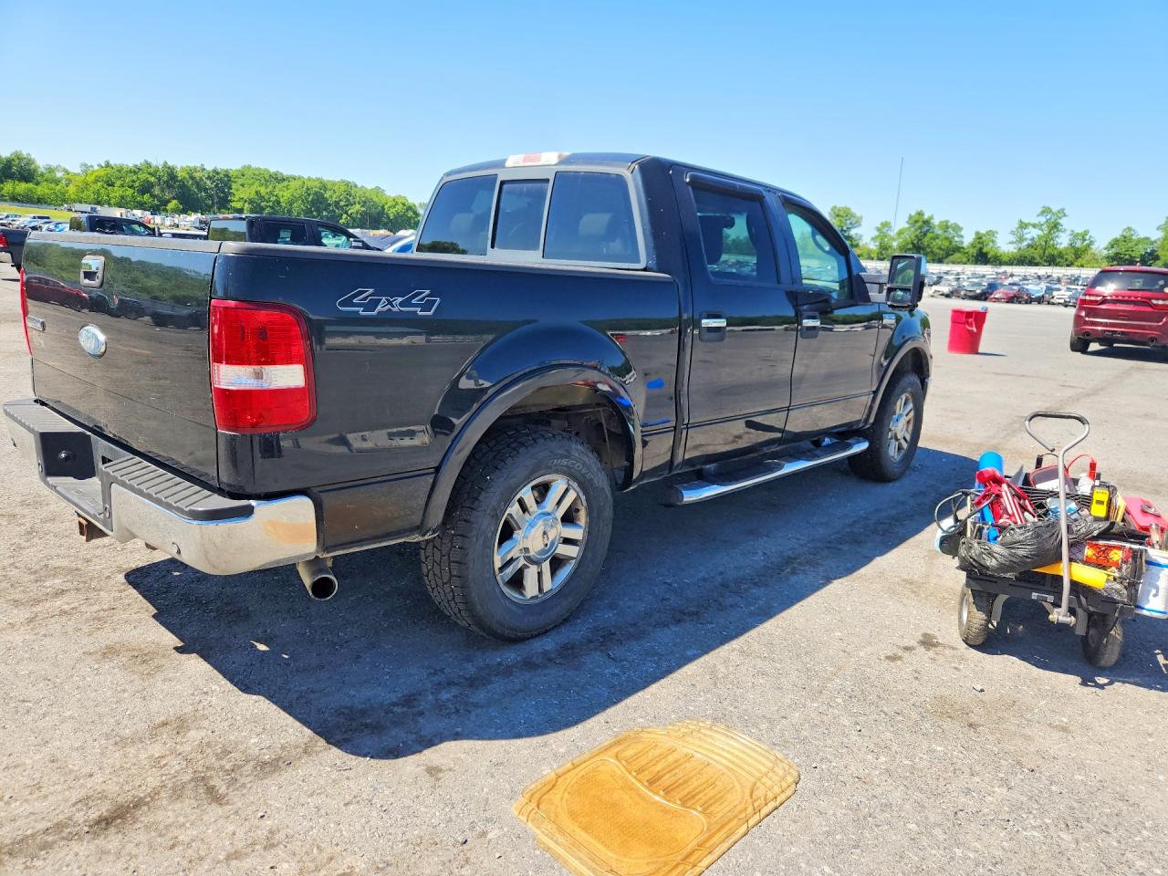 2008 Ford F150 Supercrew Black vin: 1FTPW14538FA53180