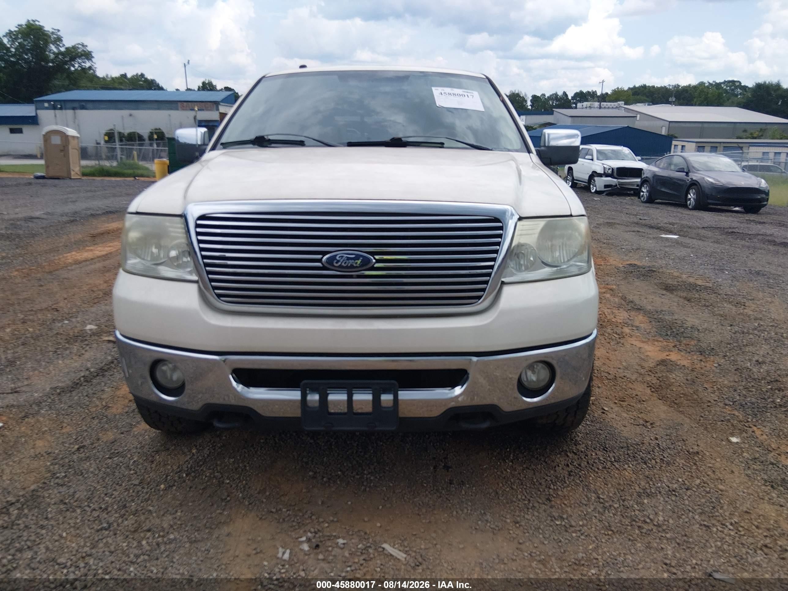 2008 Ford F-150 60th Anniversary/fx4/king Ranch/lariat/limited/xlt White vin: 1FTPW14538FB18674