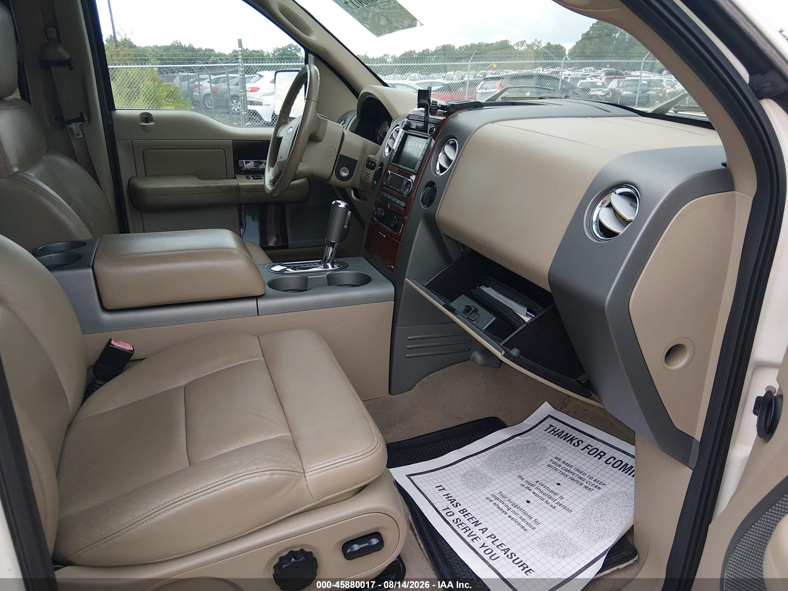 2008 Ford F-150 60th Anniversary/fx4/king Ranch/lariat/limited/xlt White vin: 1FTPW14538FB18674