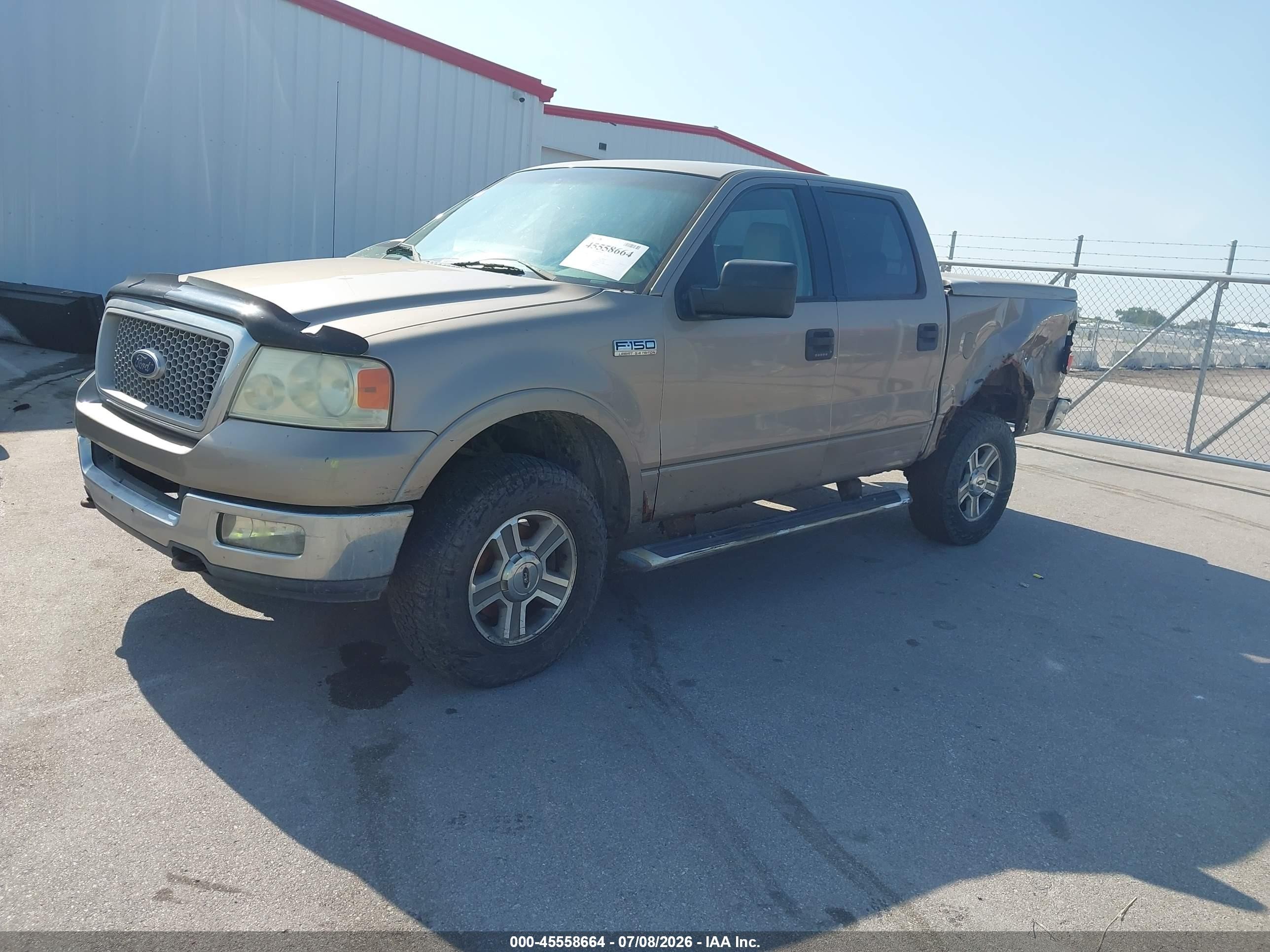 2004 Ford F-150 Fx4/lariat/xlt Желто-коричневый vin: 1FTPW14544KB71823