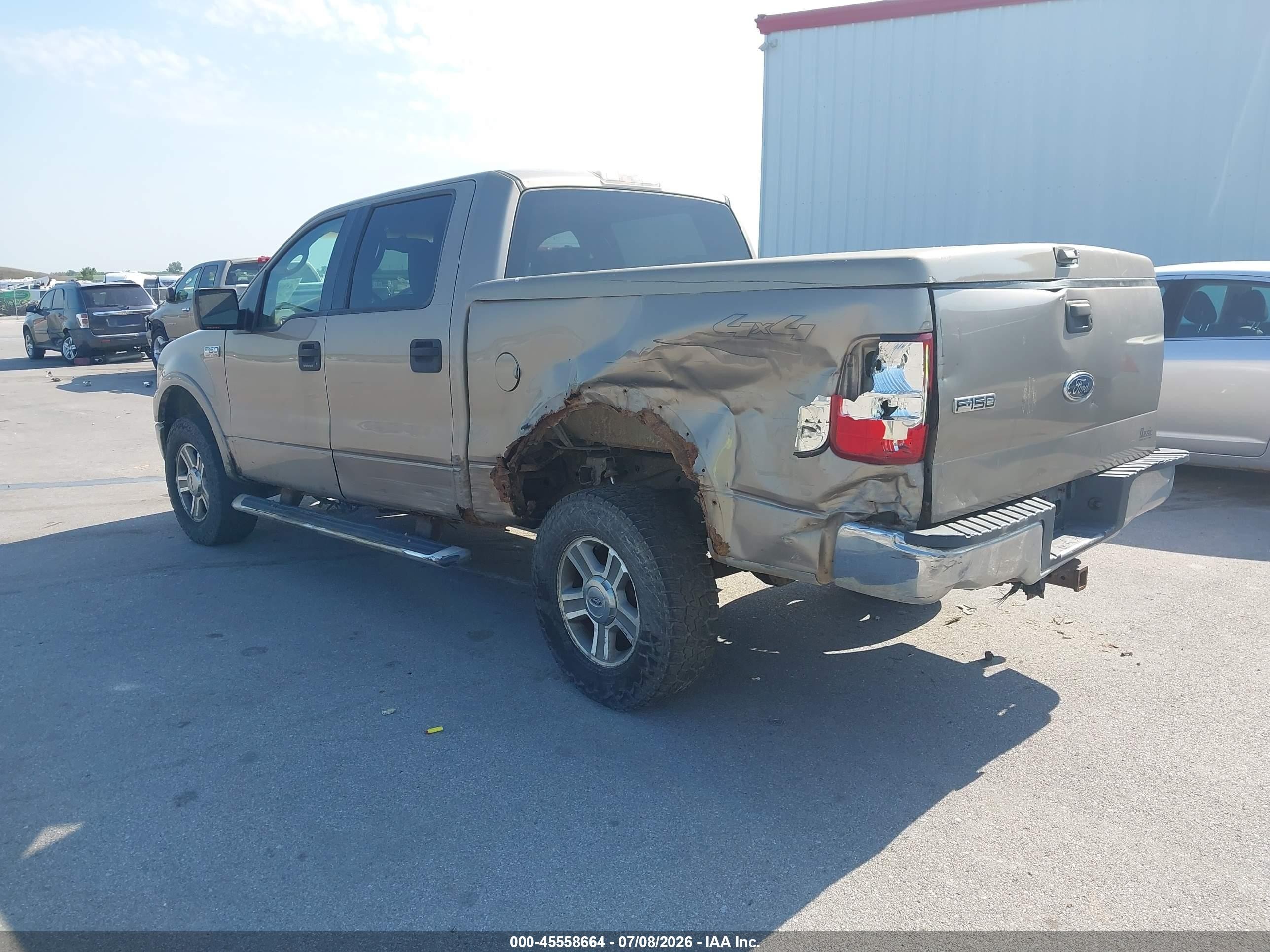 2004 Ford F-150 Fx4/lariat/xlt Желто-коричневый vin: 1FTPW14544KB71823