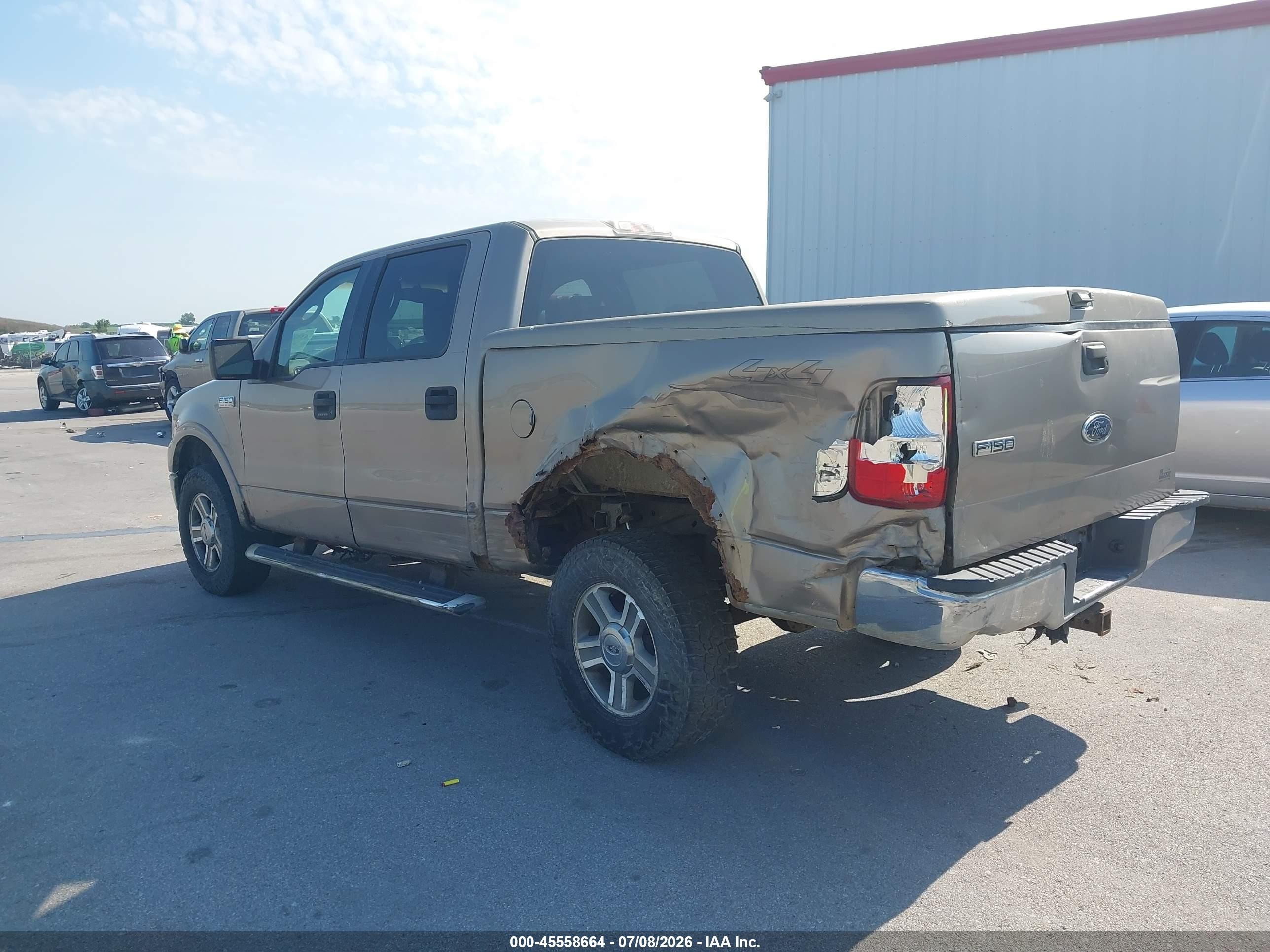 2004 Ford F-150 Fx4/lariat/xlt Желто-коричневый vin: 1FTPW14544KB71823