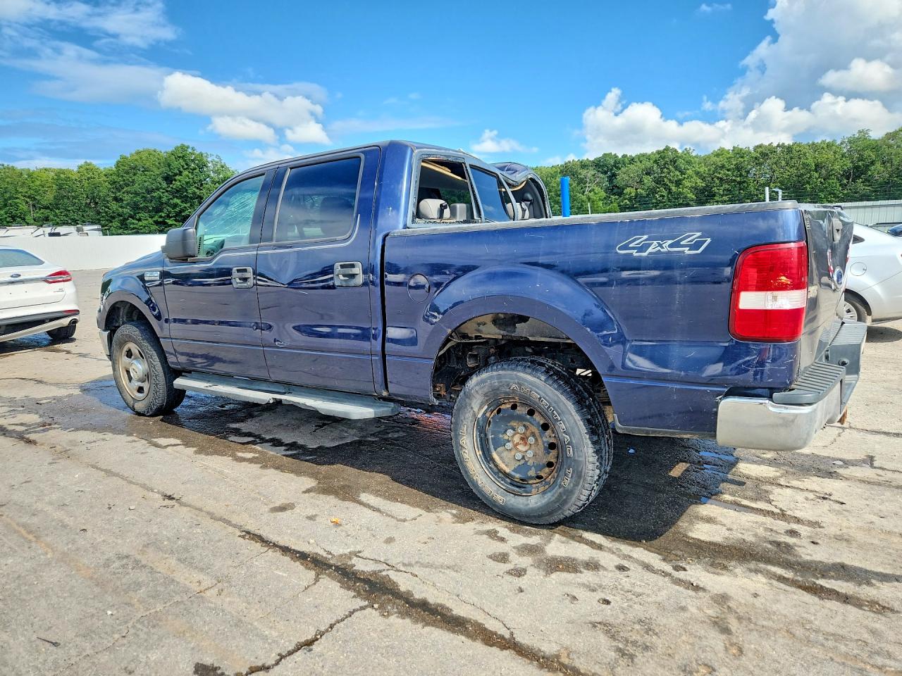 2004 Ford F150 Supercrew Blue vin: 1FTPW14544KC11754