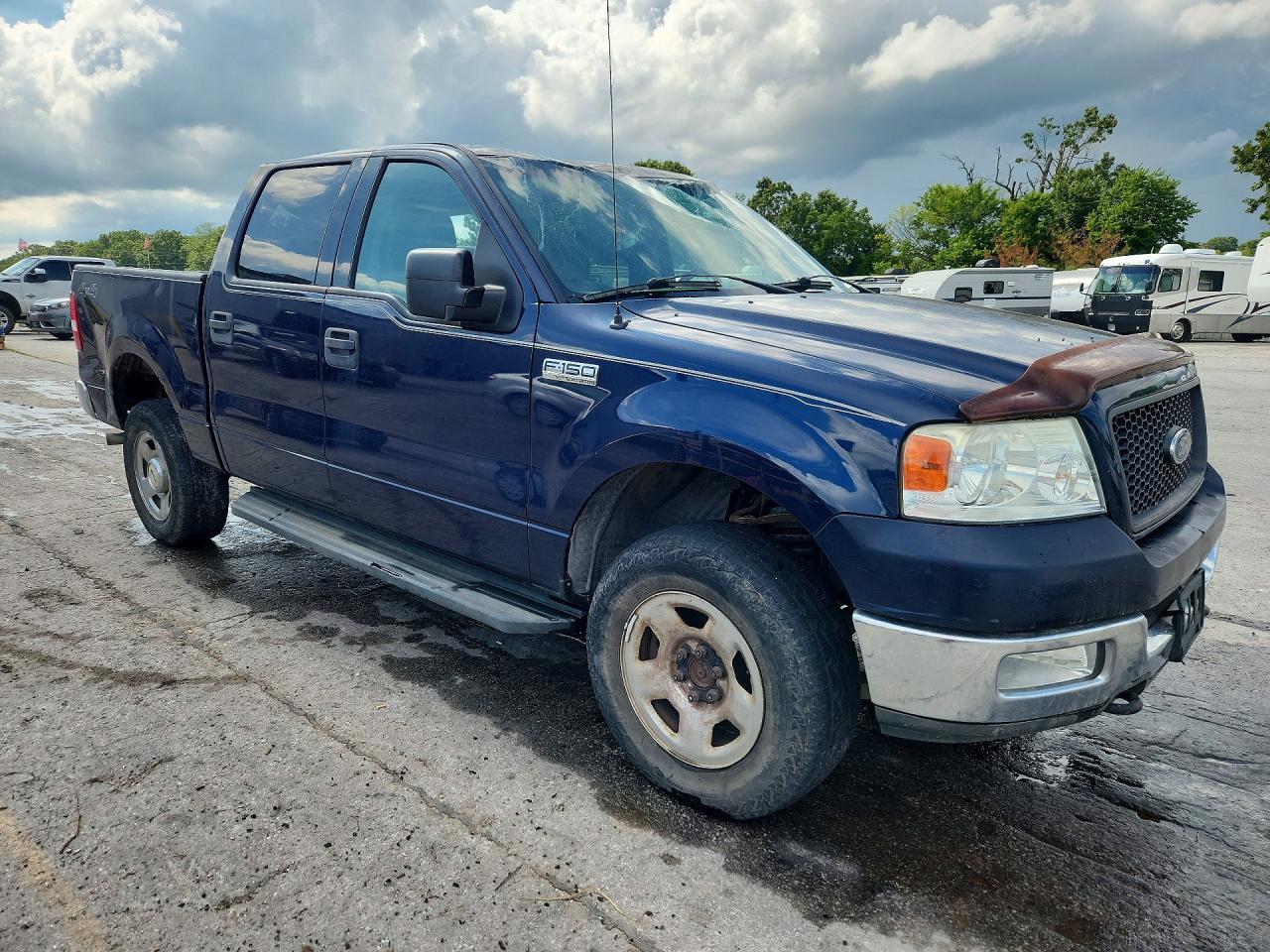 2004 Ford F150 Supercrew Blue vin: 1FTPW14544KC11754