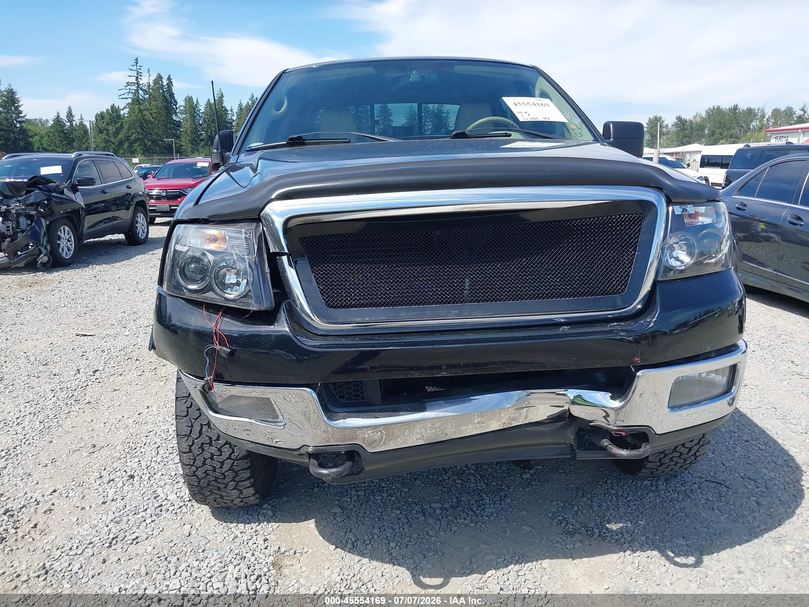 2004 Ford F-150 Fx4/lariat/xlt Black vin: 1FTPW14544KC53714