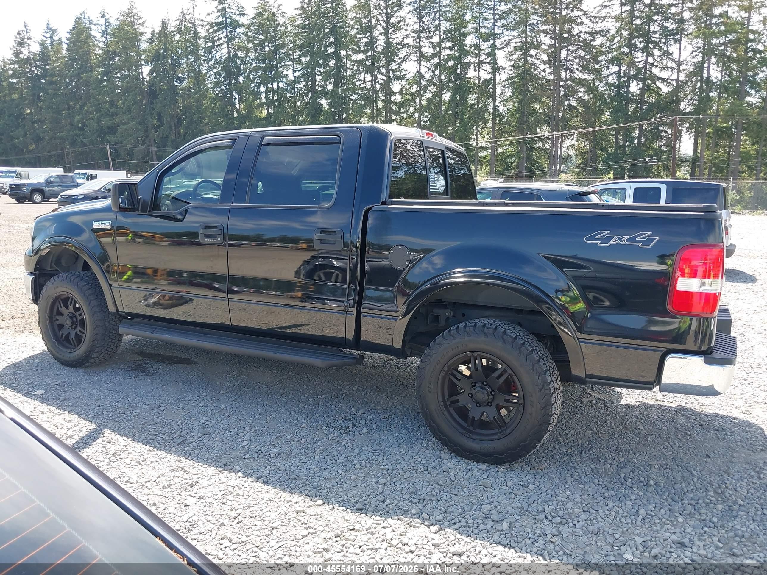 2004 Ford F-150 Fx4/lariat/xlt Black vin: 1FTPW14544KC53714